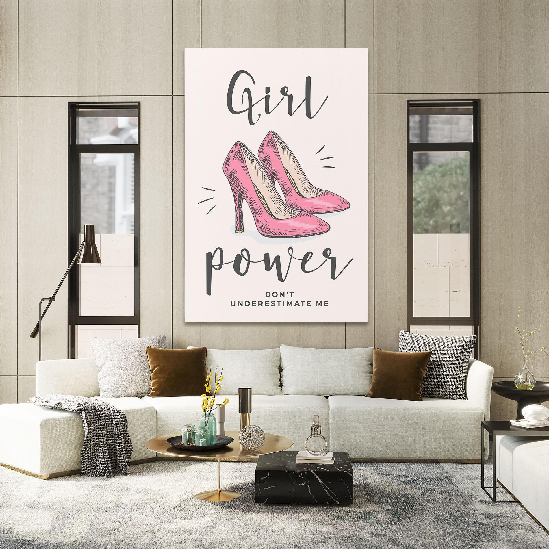 Vászonkép Girl Power mockup 2