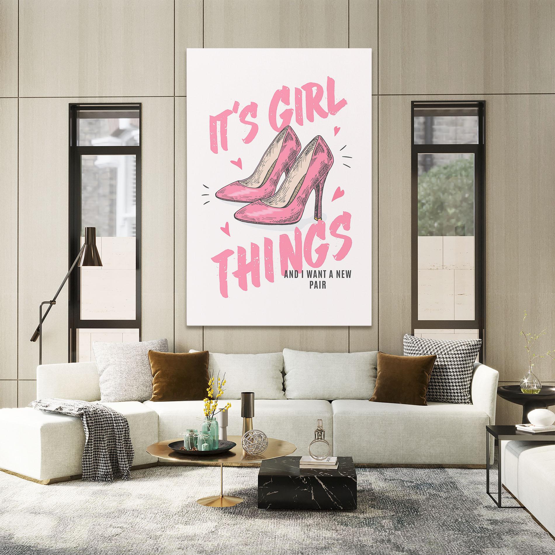 Vászonkép Girl Things mockup 2