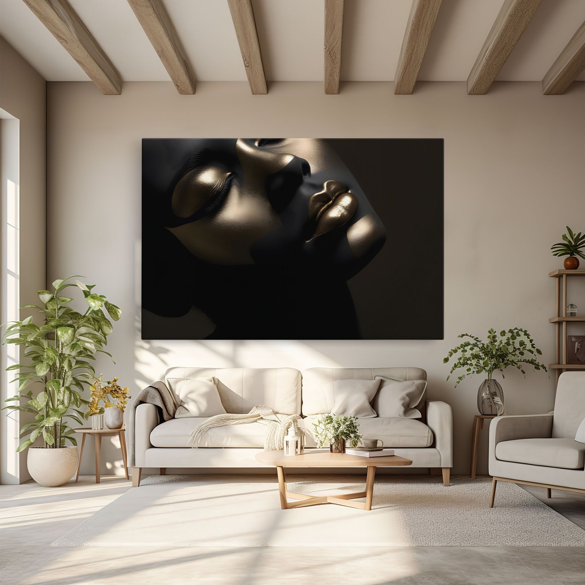 Dark Gold Face mockup 6