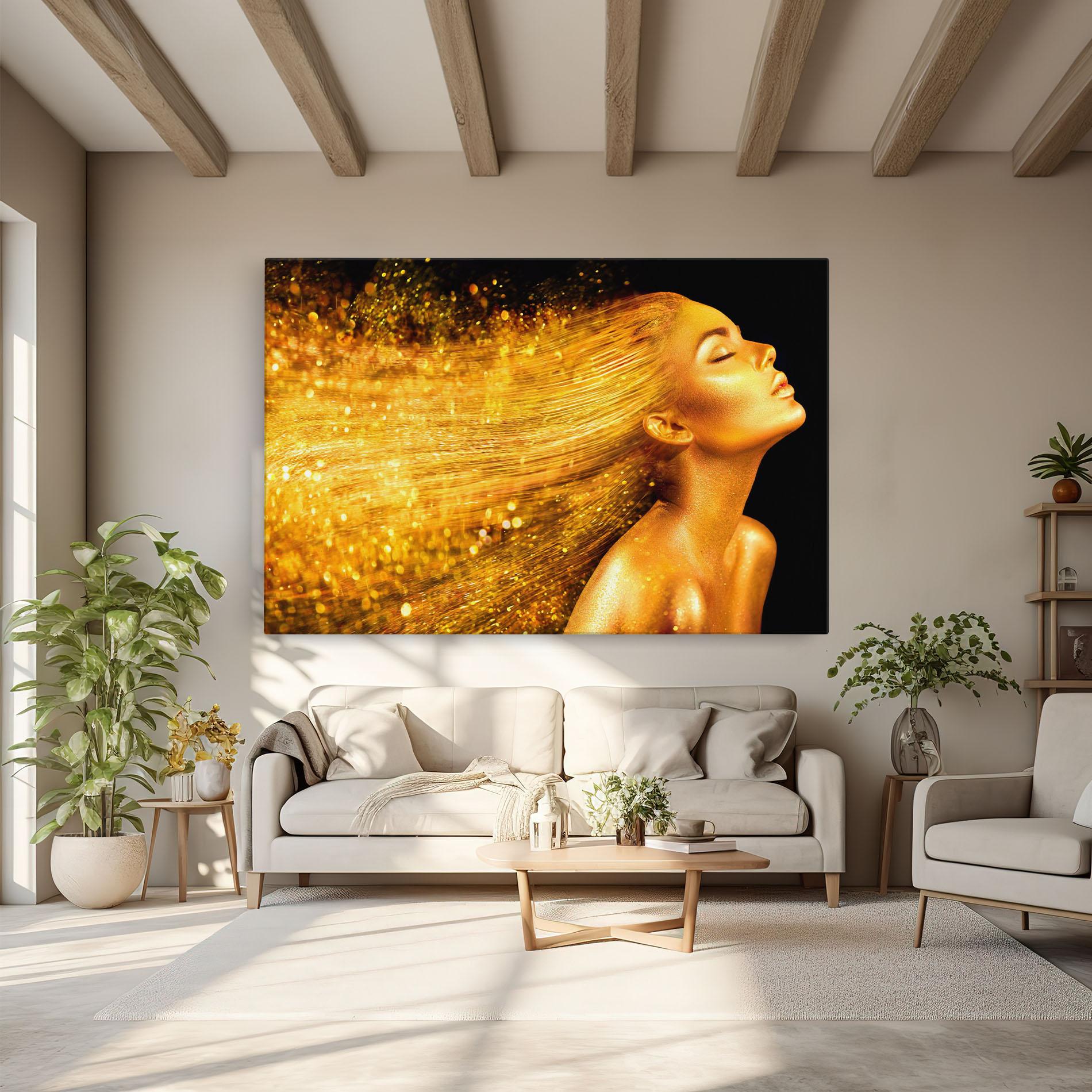 Vászonkép Golden Girl mockup 6