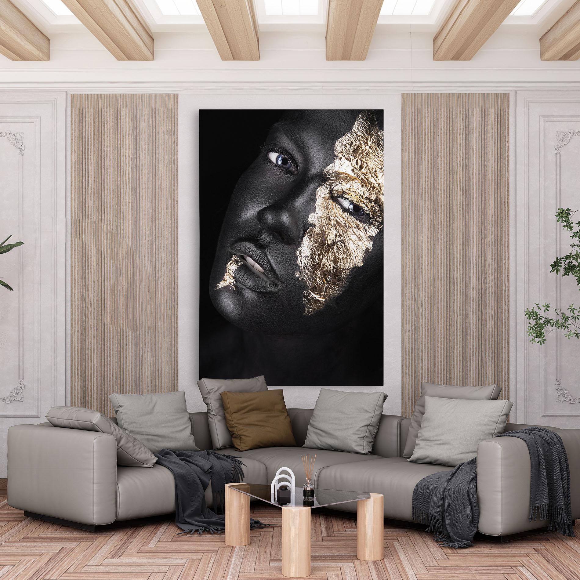 Vászonkép Grey Gold Makeup mockup 6