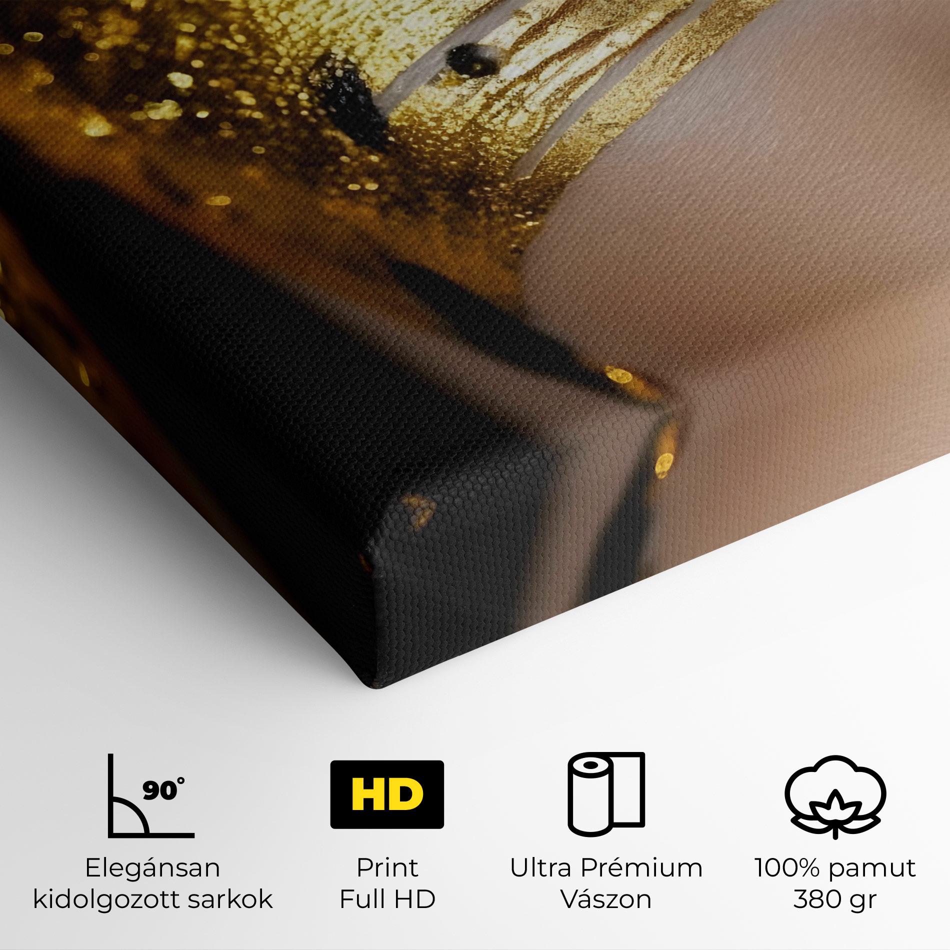 Vászonkép Black Gold Eyeliner mockup 4