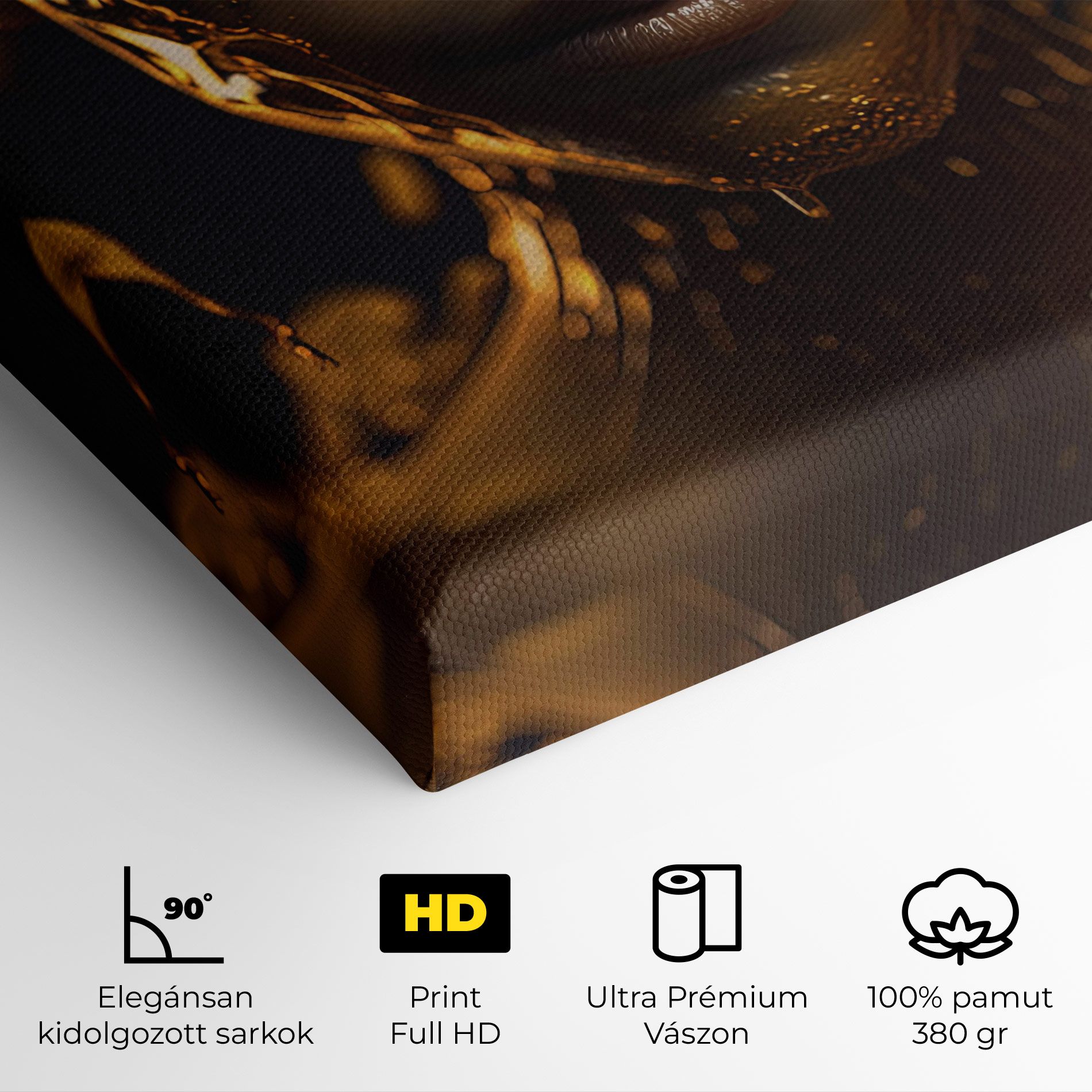 Gold Honeycomb Girl mockup 4