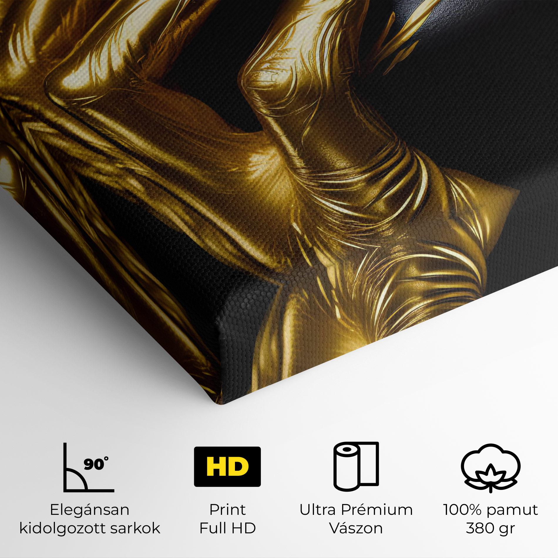 Vászonkép Gold Small Hand mockup 4