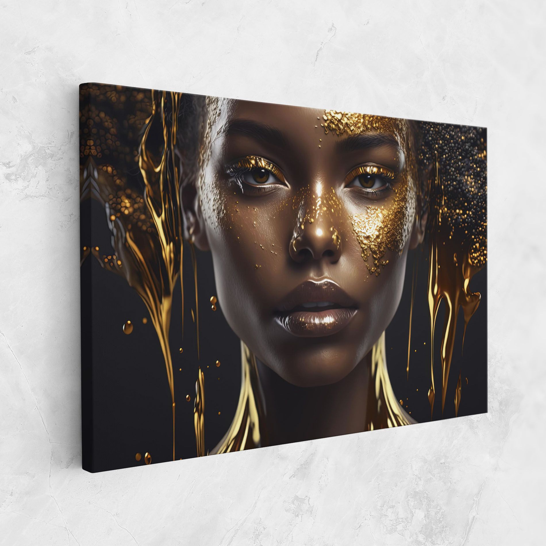 Gold Portrait Falling mockup 1