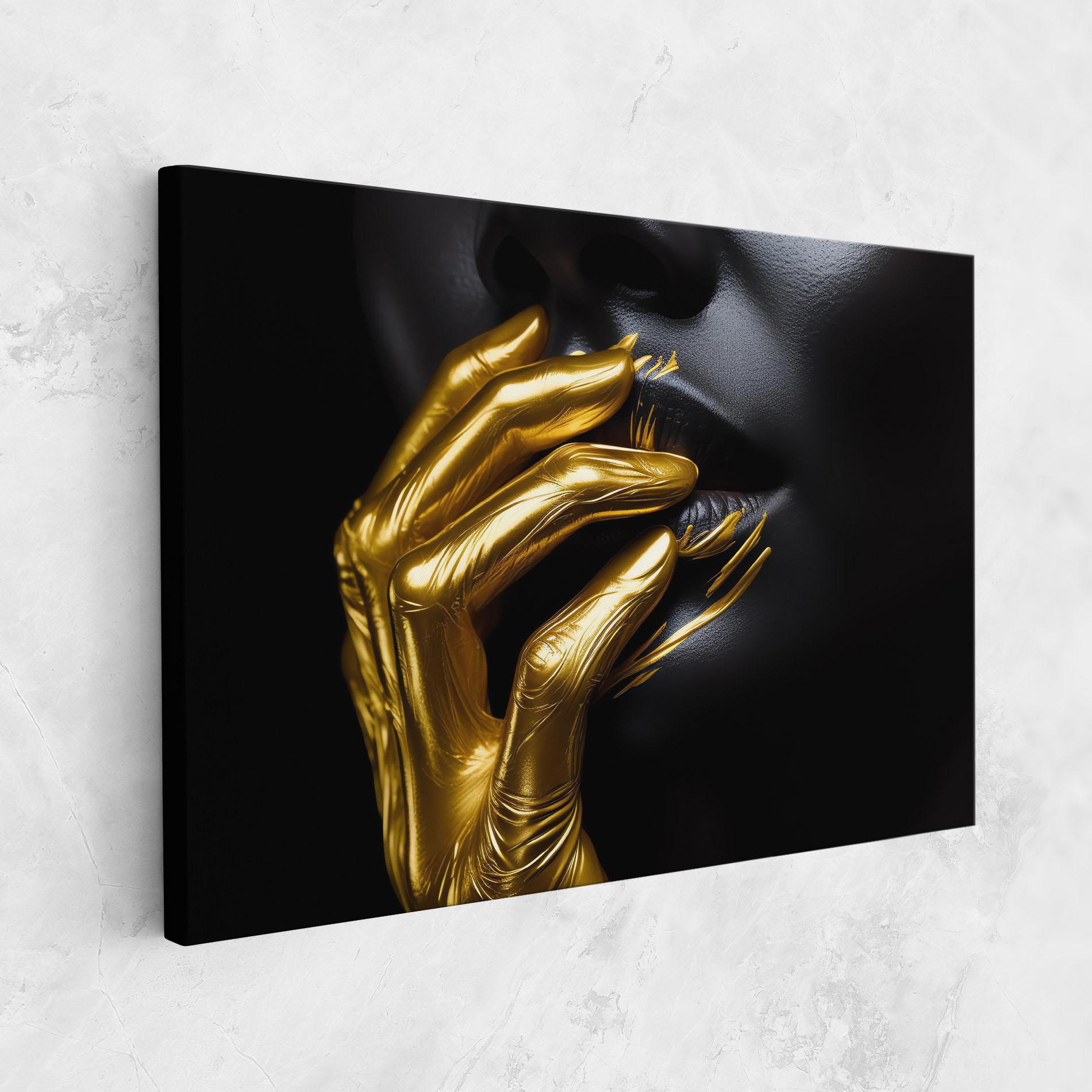 Vászonkép Gold Small Hand mockup 1