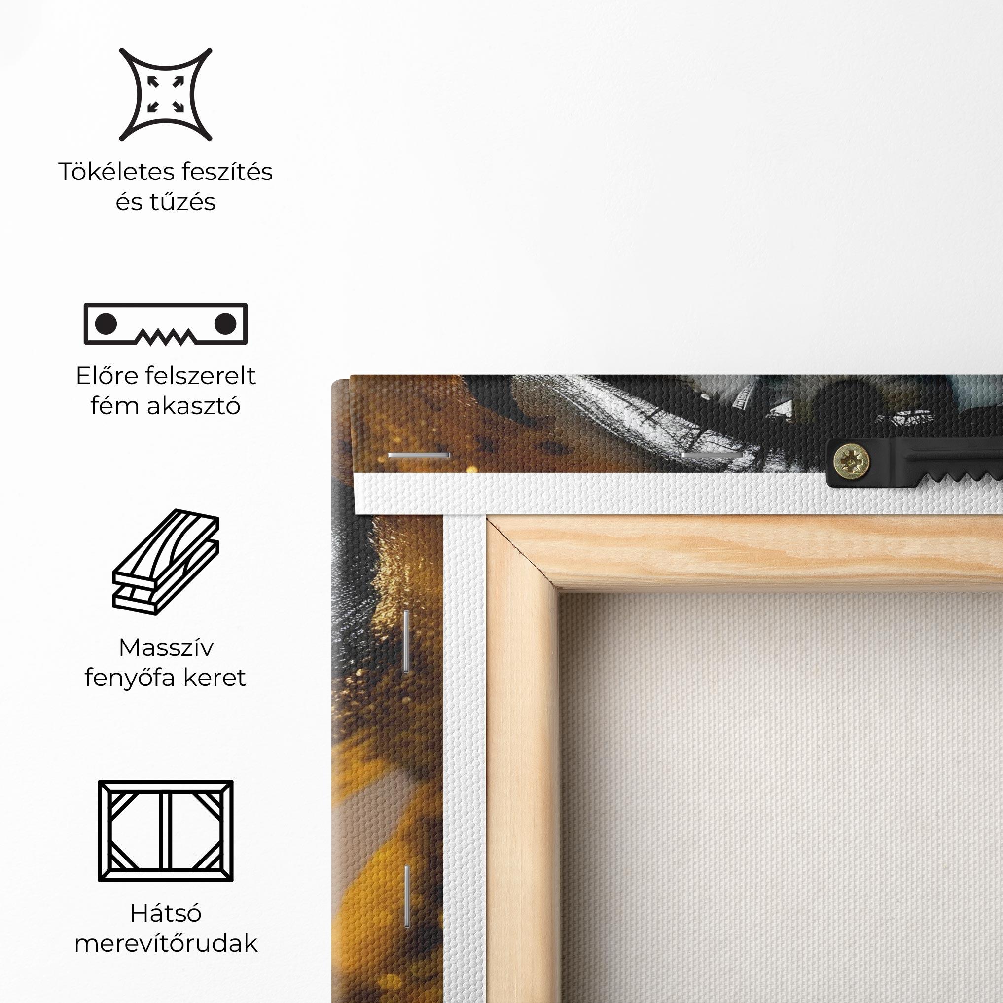 Vászonkép Black Gold Eyeliner mockup 5