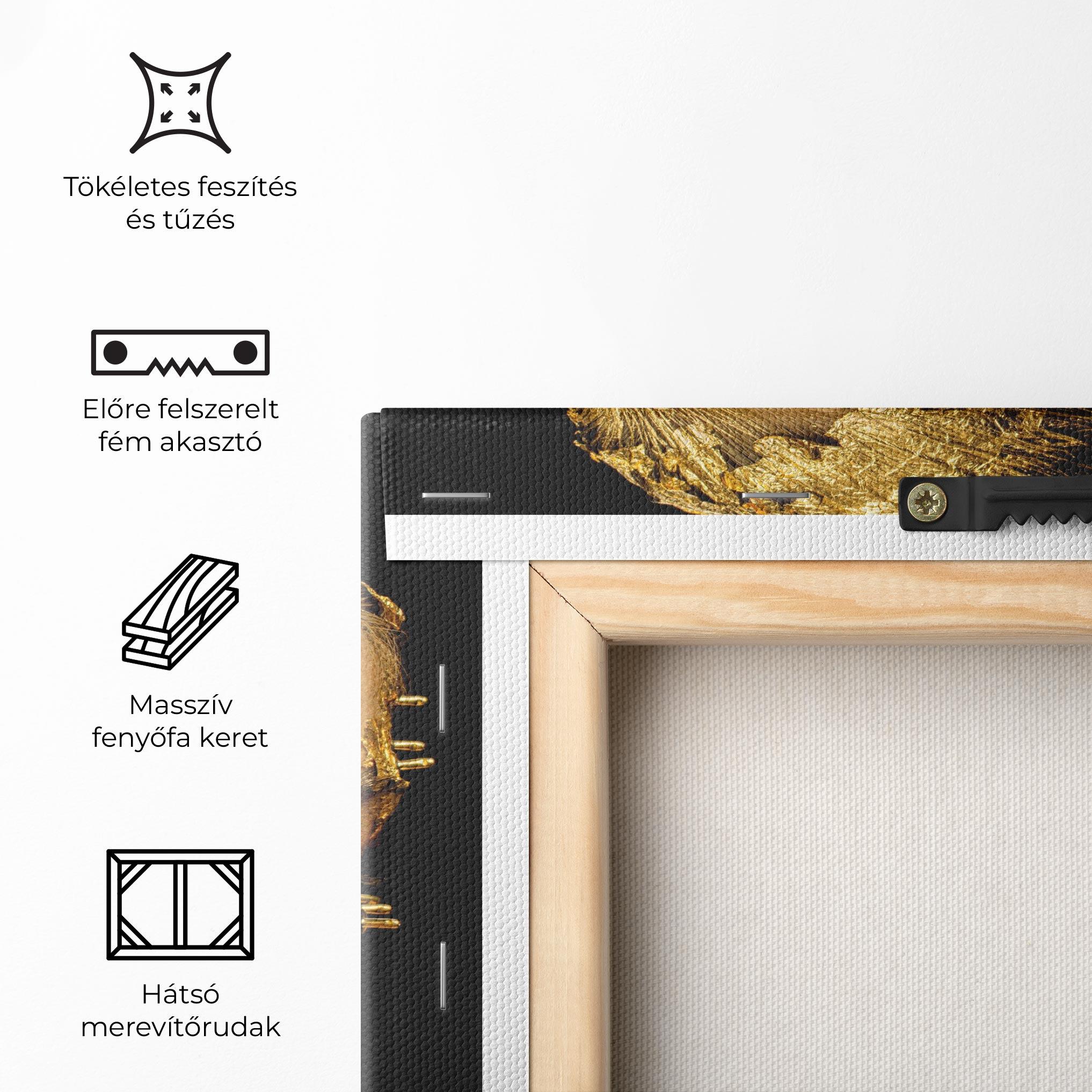 Vászonkép Festive Golden Makeup mockup 5