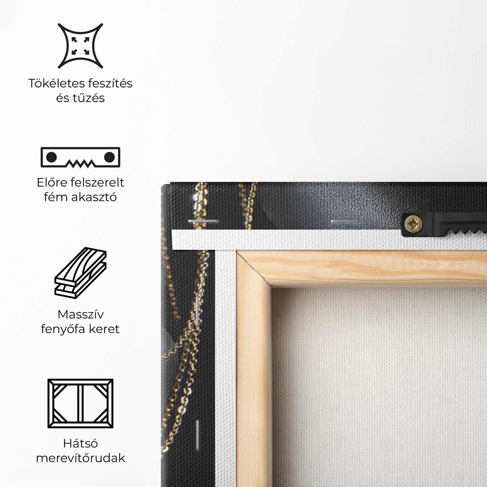 Vászonkép Gold Chain Girl mockup 5