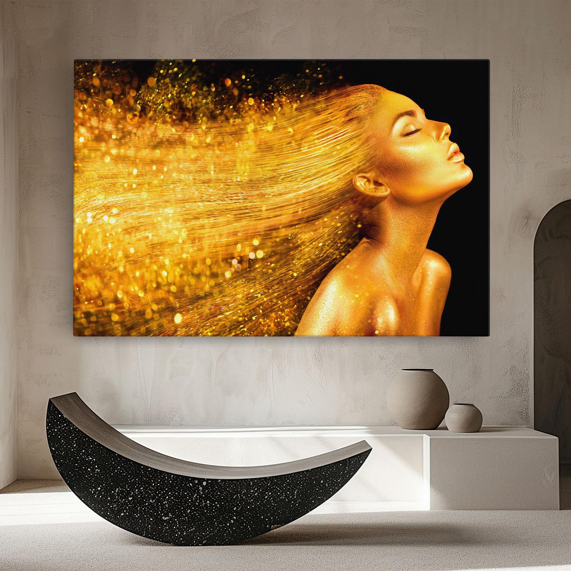 Vászonkép Golden Girl mockup 8