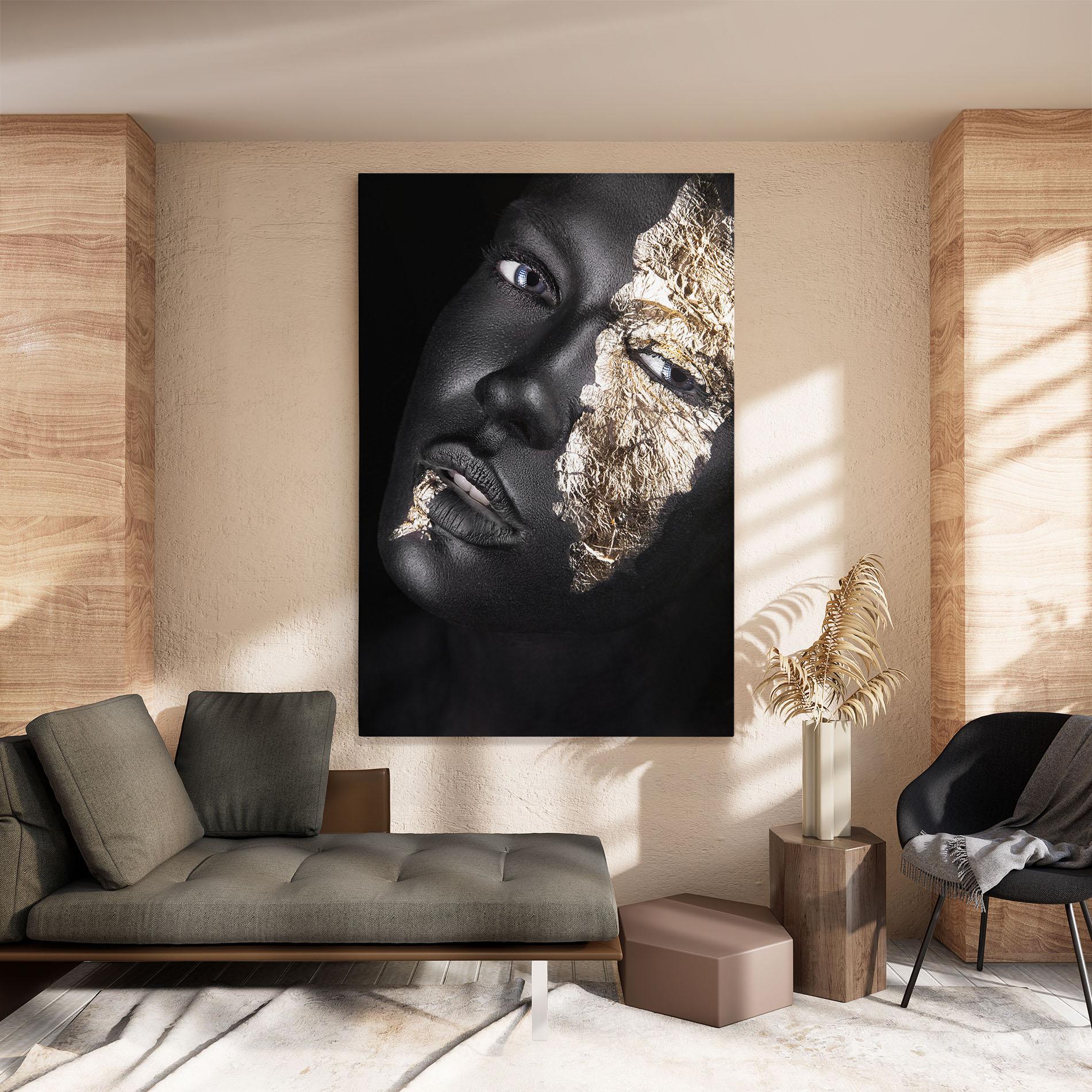 Vászonkép Grey Gold Makeup mockup 8