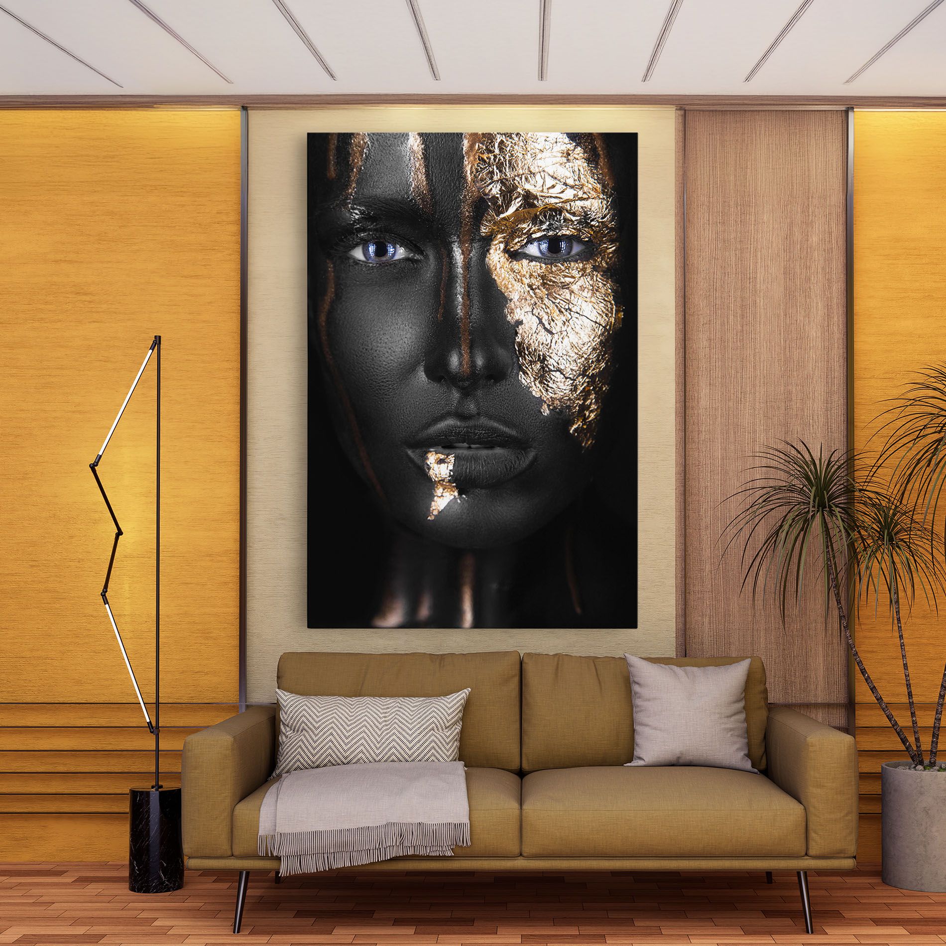 Golden Face mockup 9