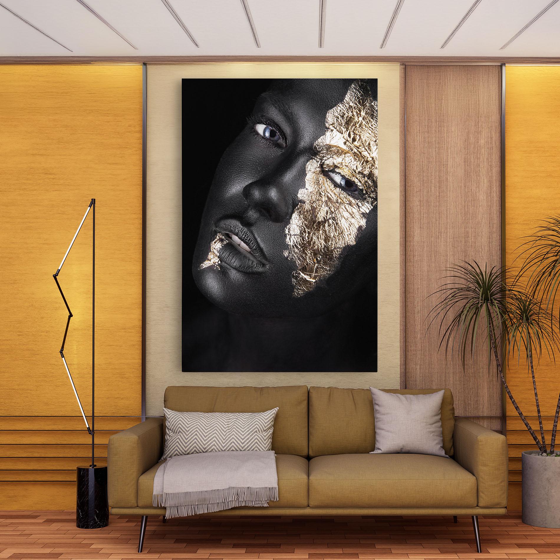 Vászonkép Grey Gold Makeup mockup 9