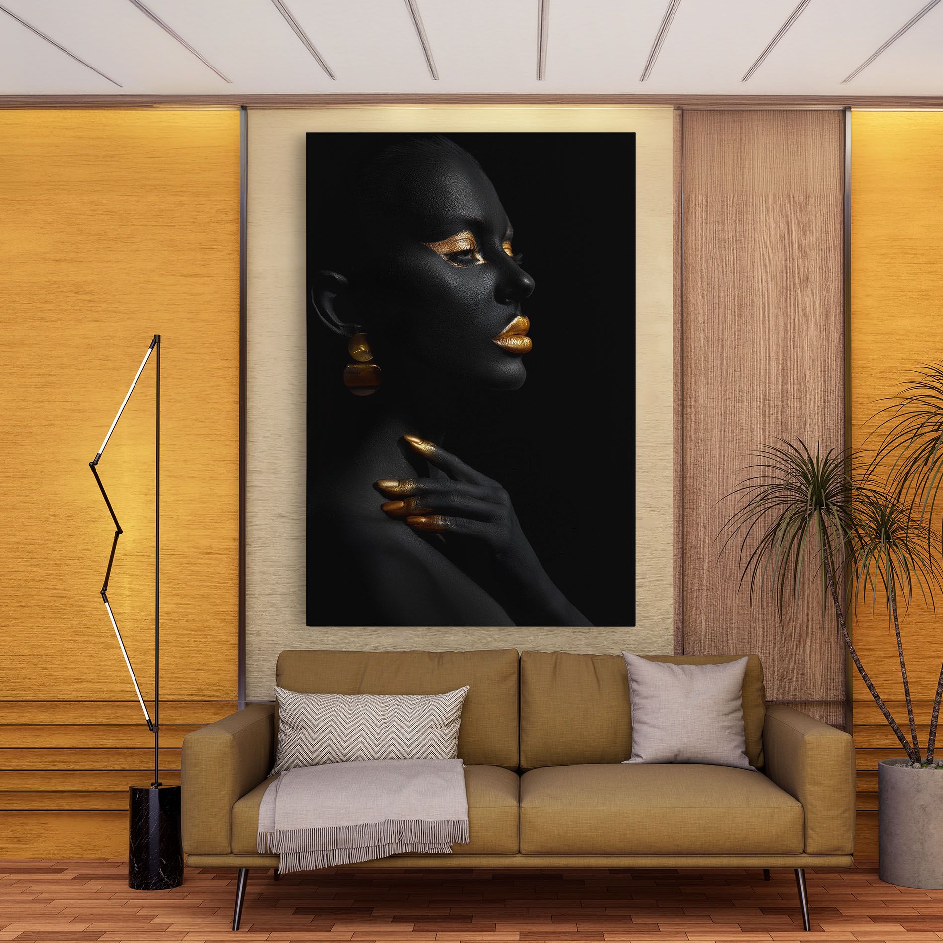 Lips Gold Eyelids mockup 9