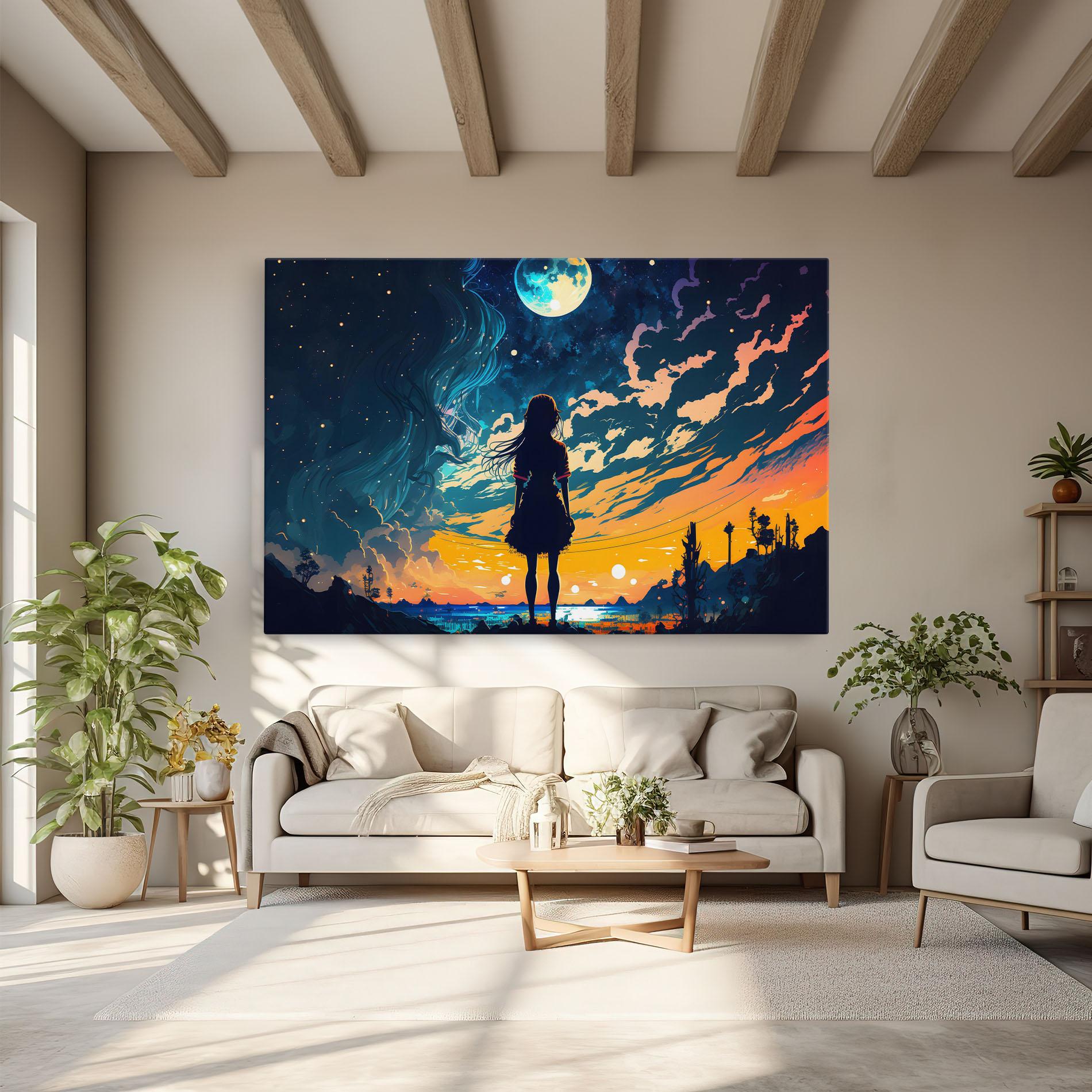 Vászonkép Mystical Woman Fairytale mockup 6