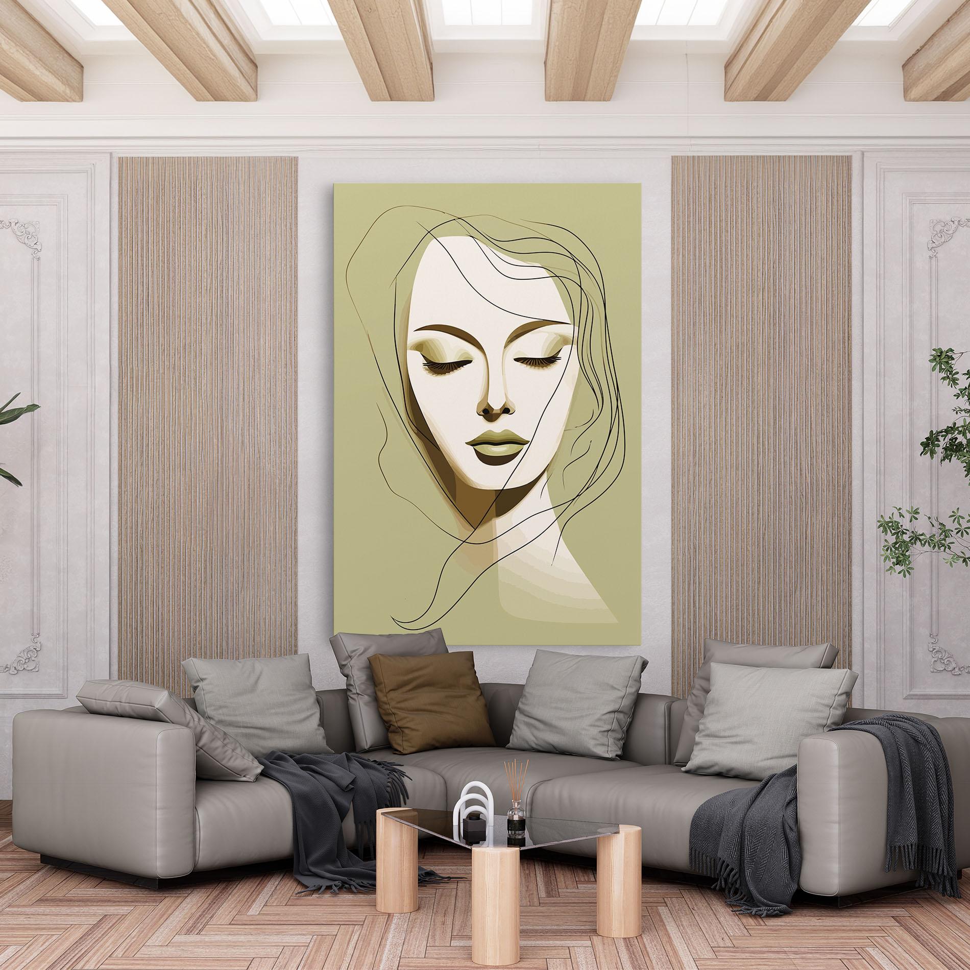 Vászonkép Cream Womans Face mockup 6