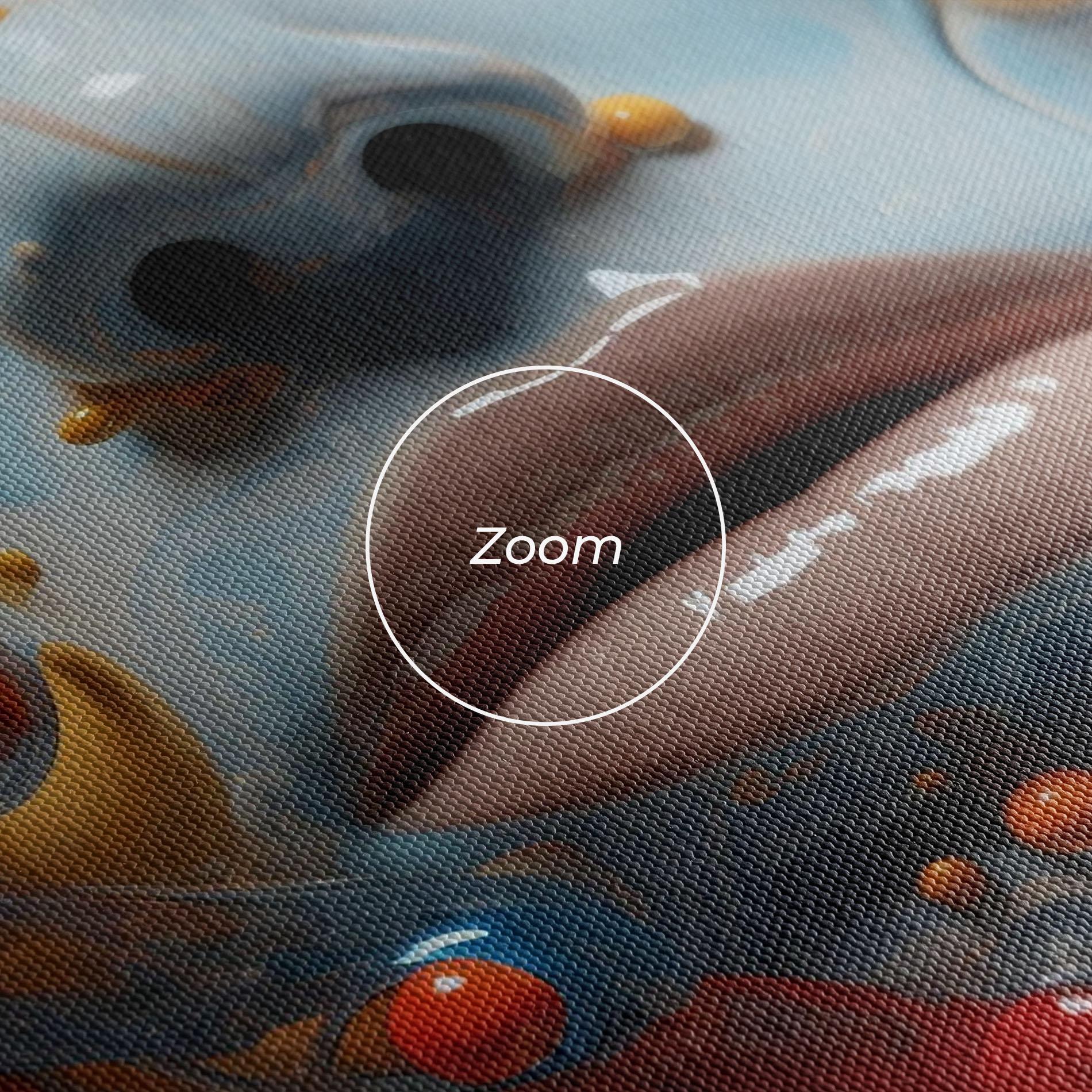 Vászonkép Pretty Blue Face mockup 3