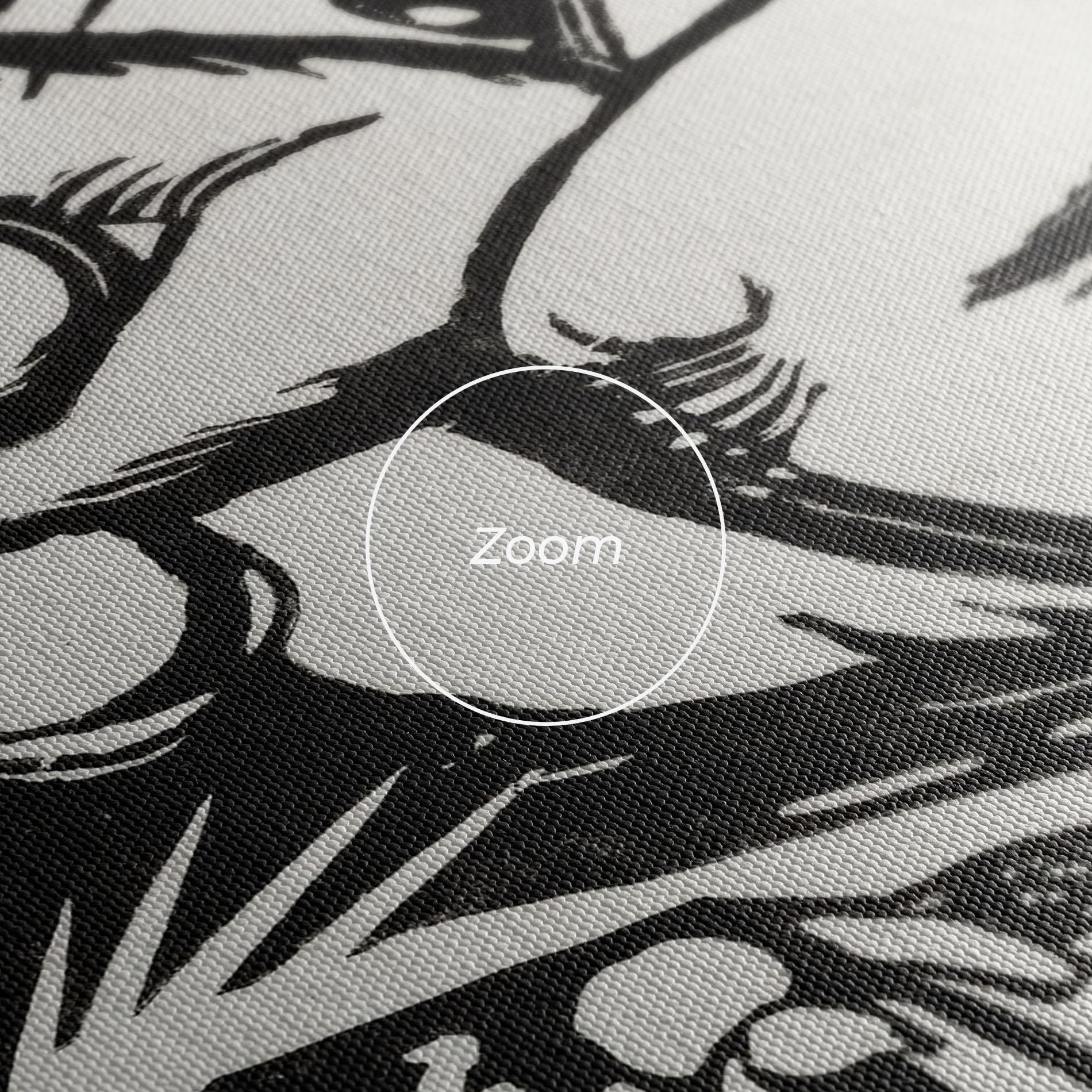 Vászonkép Woman Drawing mockup 3