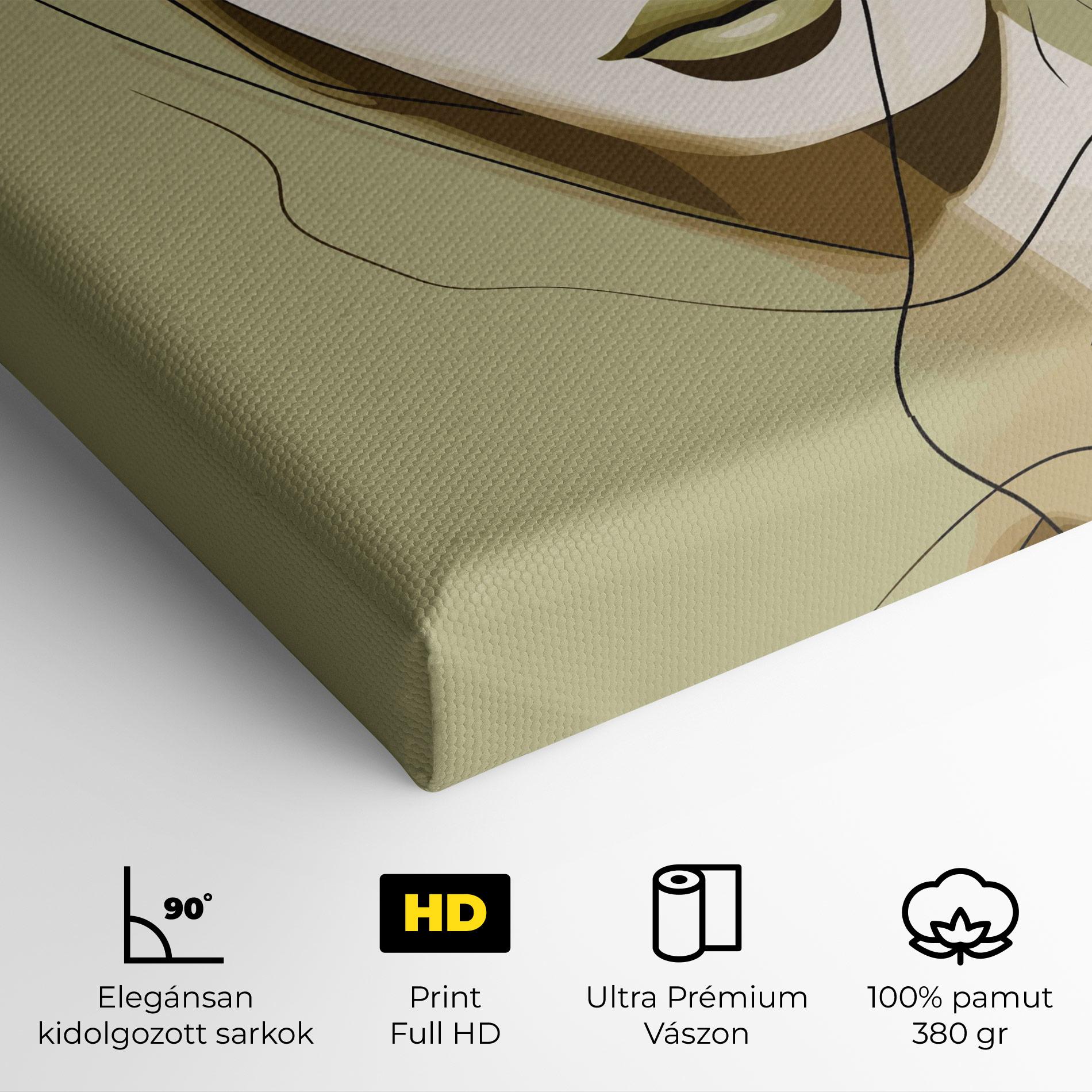 Vászonkép Cream Womans Face mockup 4