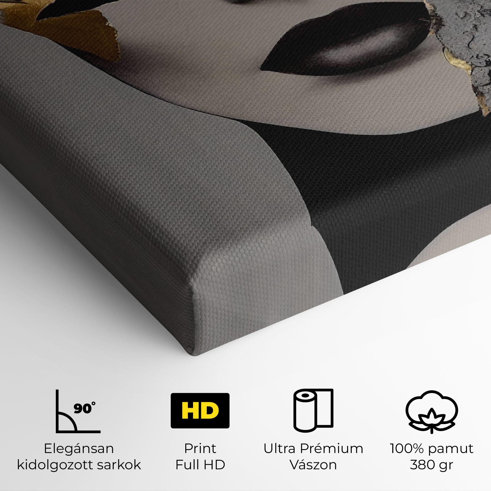 Vászonkép Modern Golden Paint mockup 4