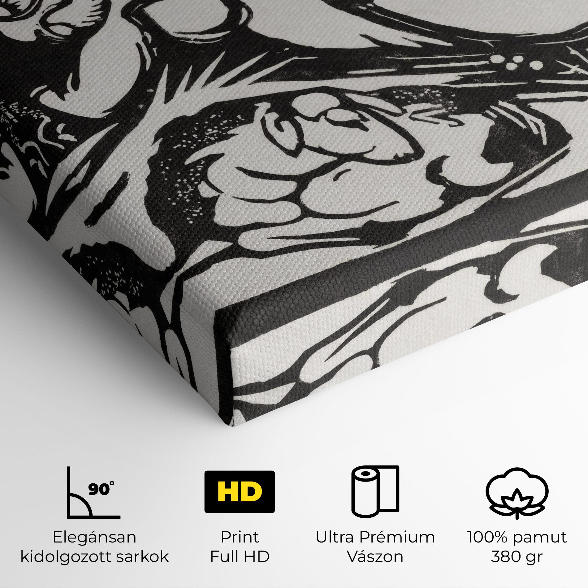 Vászonkép Woman Drawing mockup 4