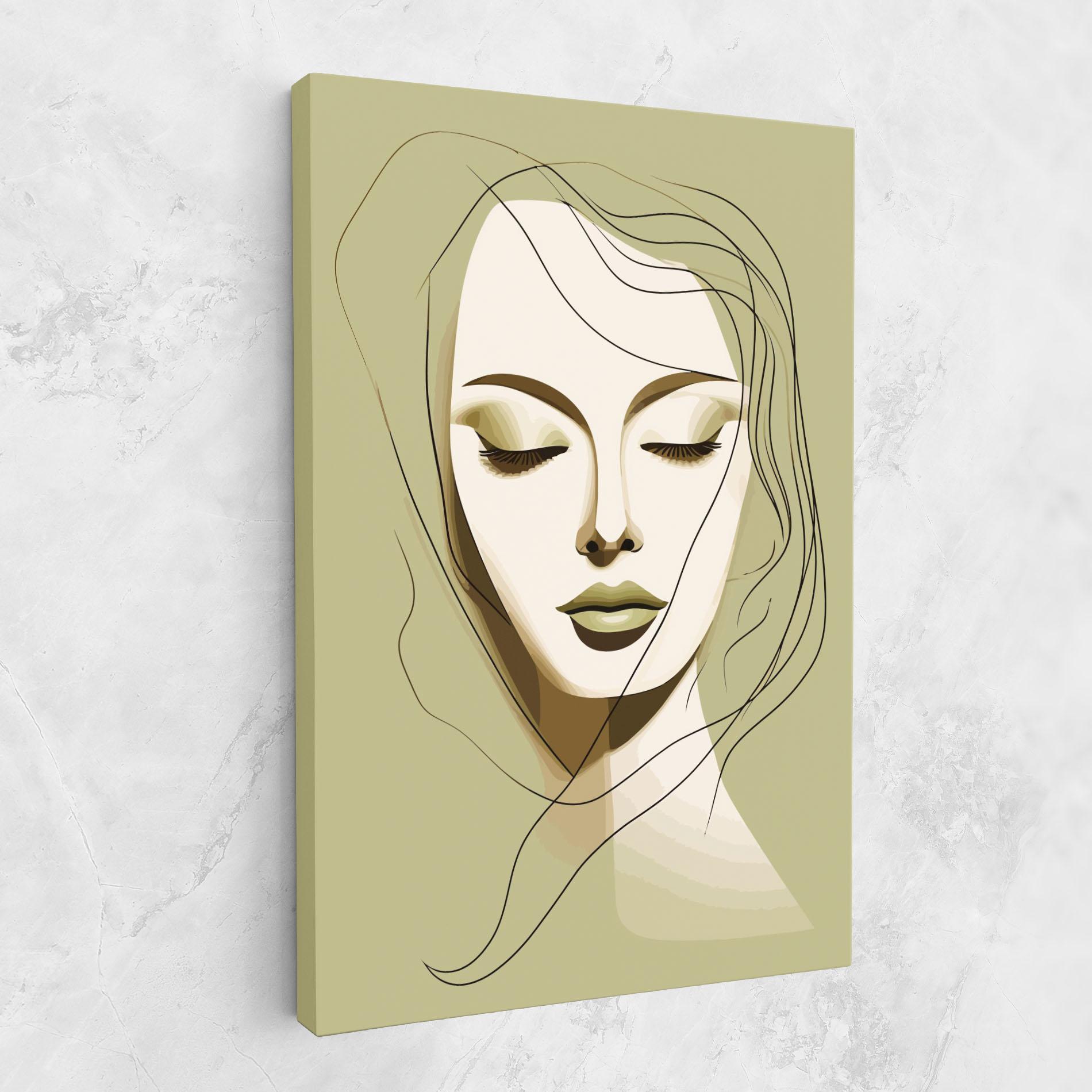 Vászonkép Cream Womans Face mockup 1