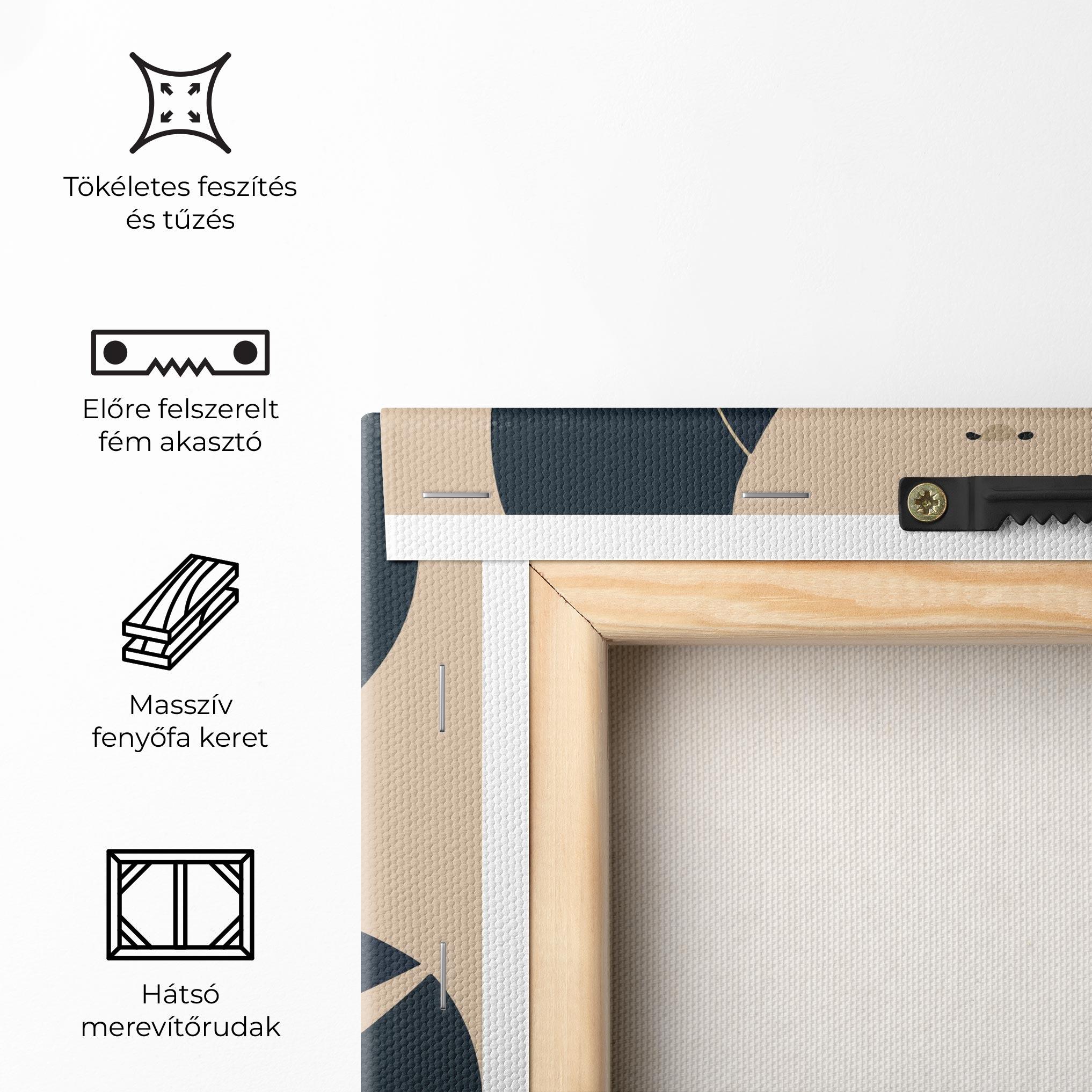 Vászonkép Cream Blue Woman mockup 5