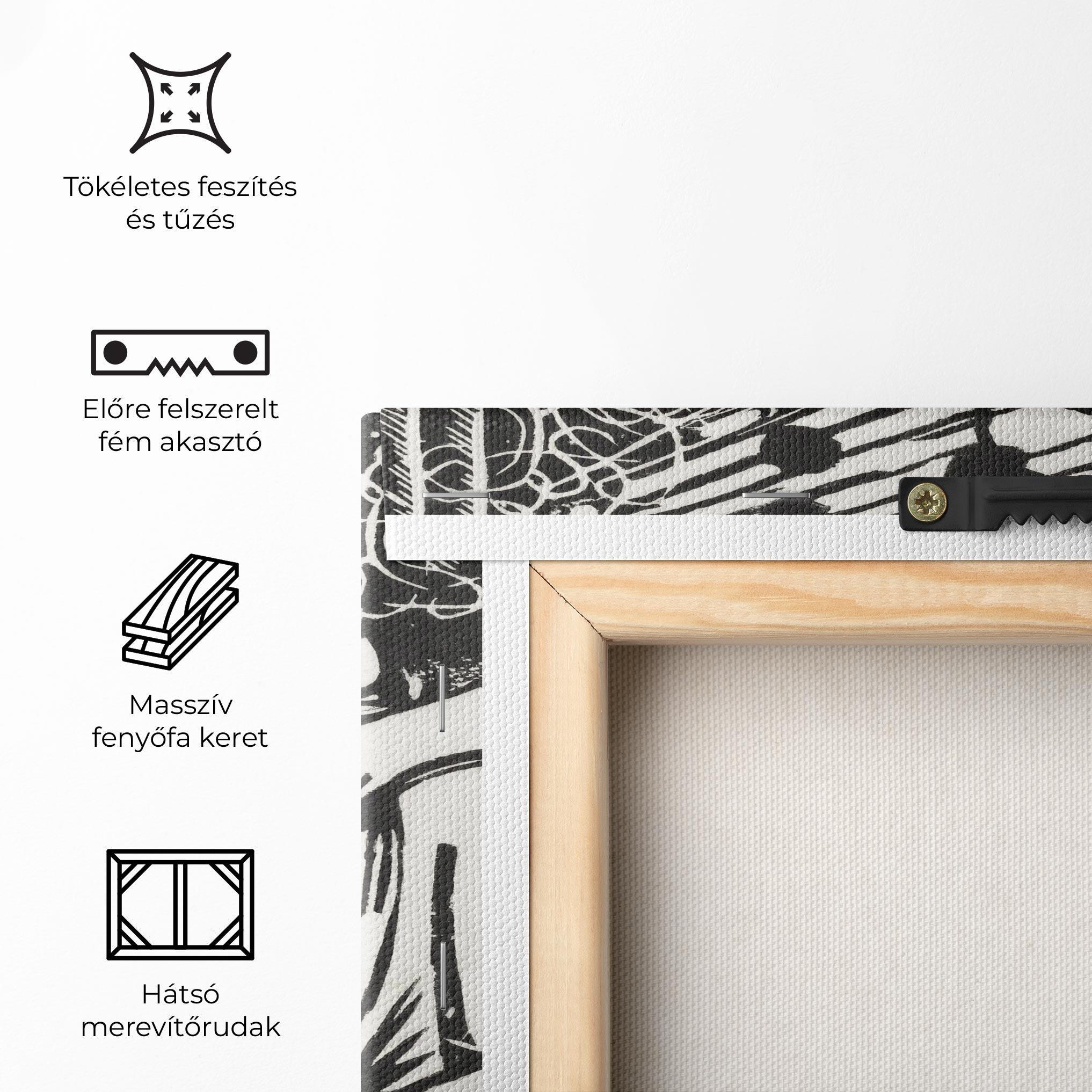 Vászonkép Woman Drawing mockup 5