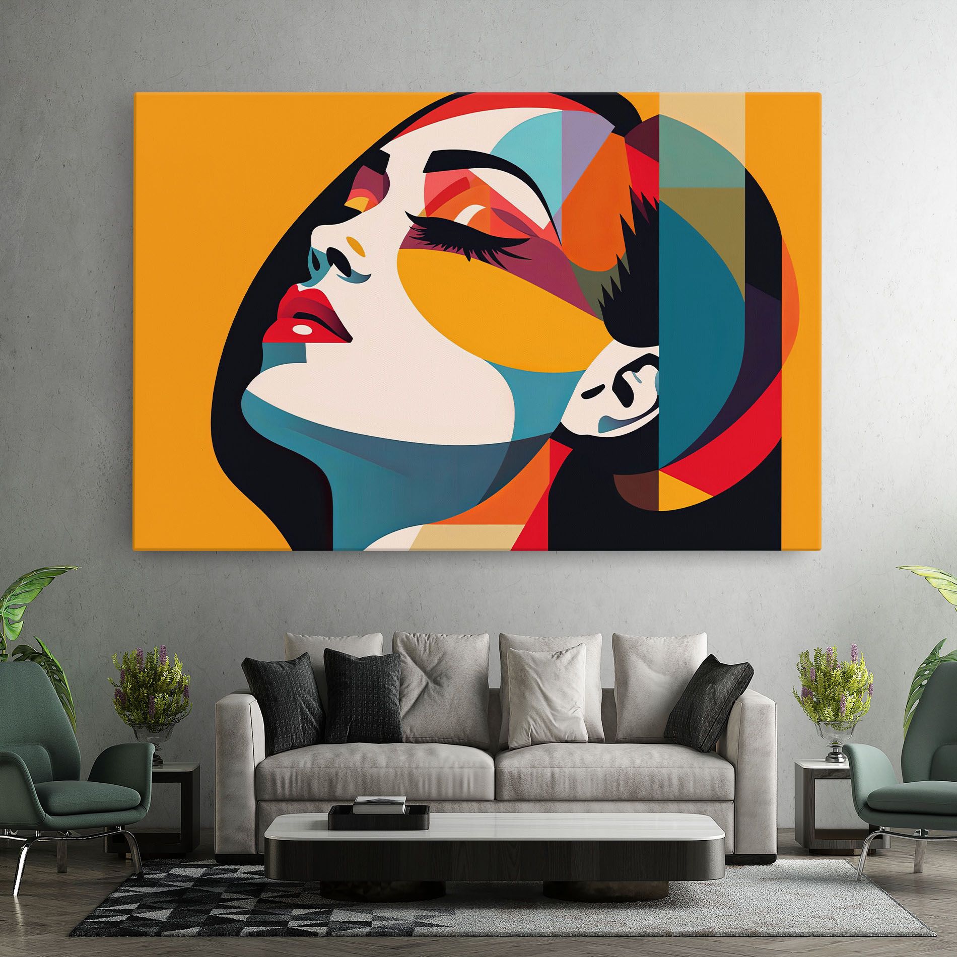 Dreamy Yellow Female mockup 7