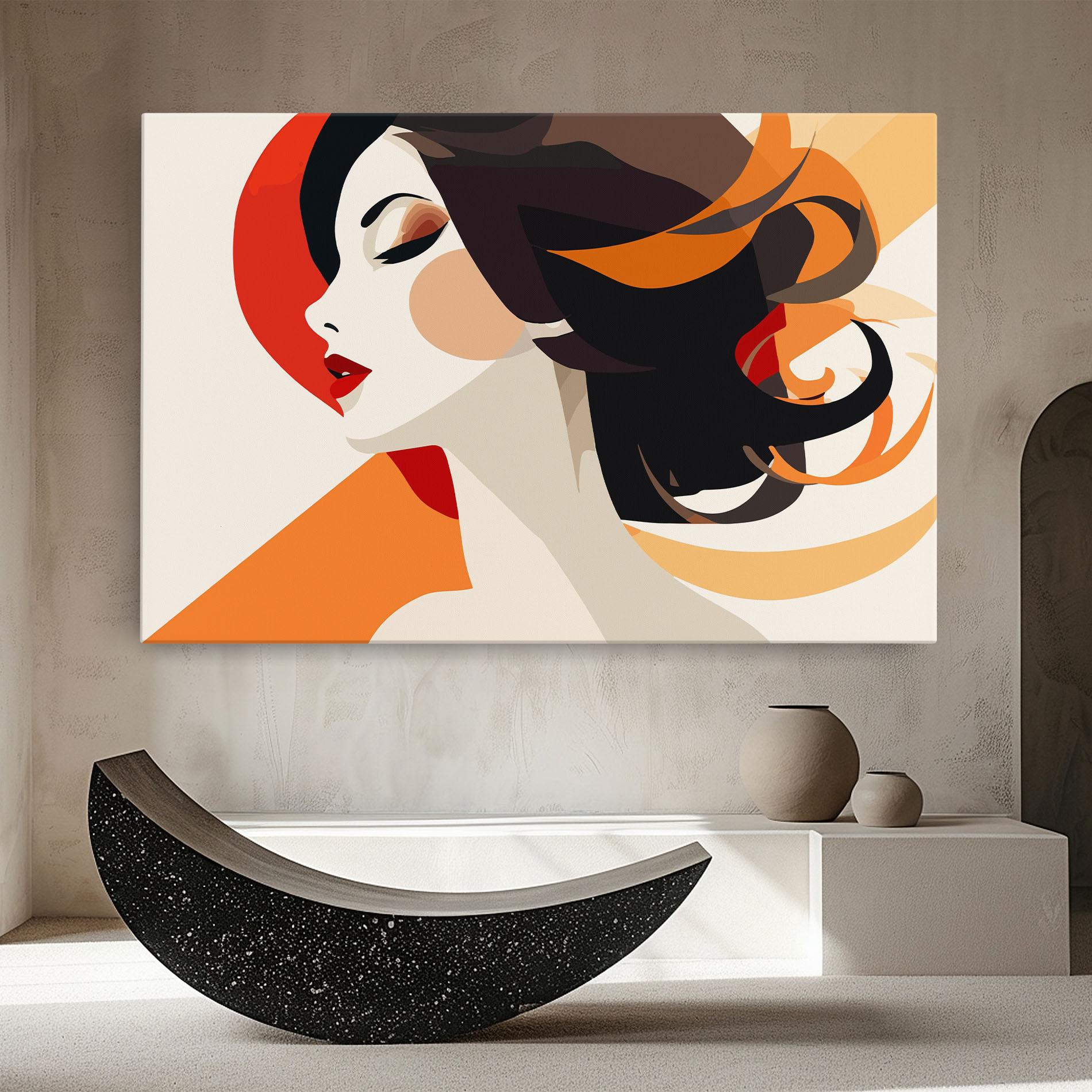 Vászonkép Abstract Autumn Woman mockup 8