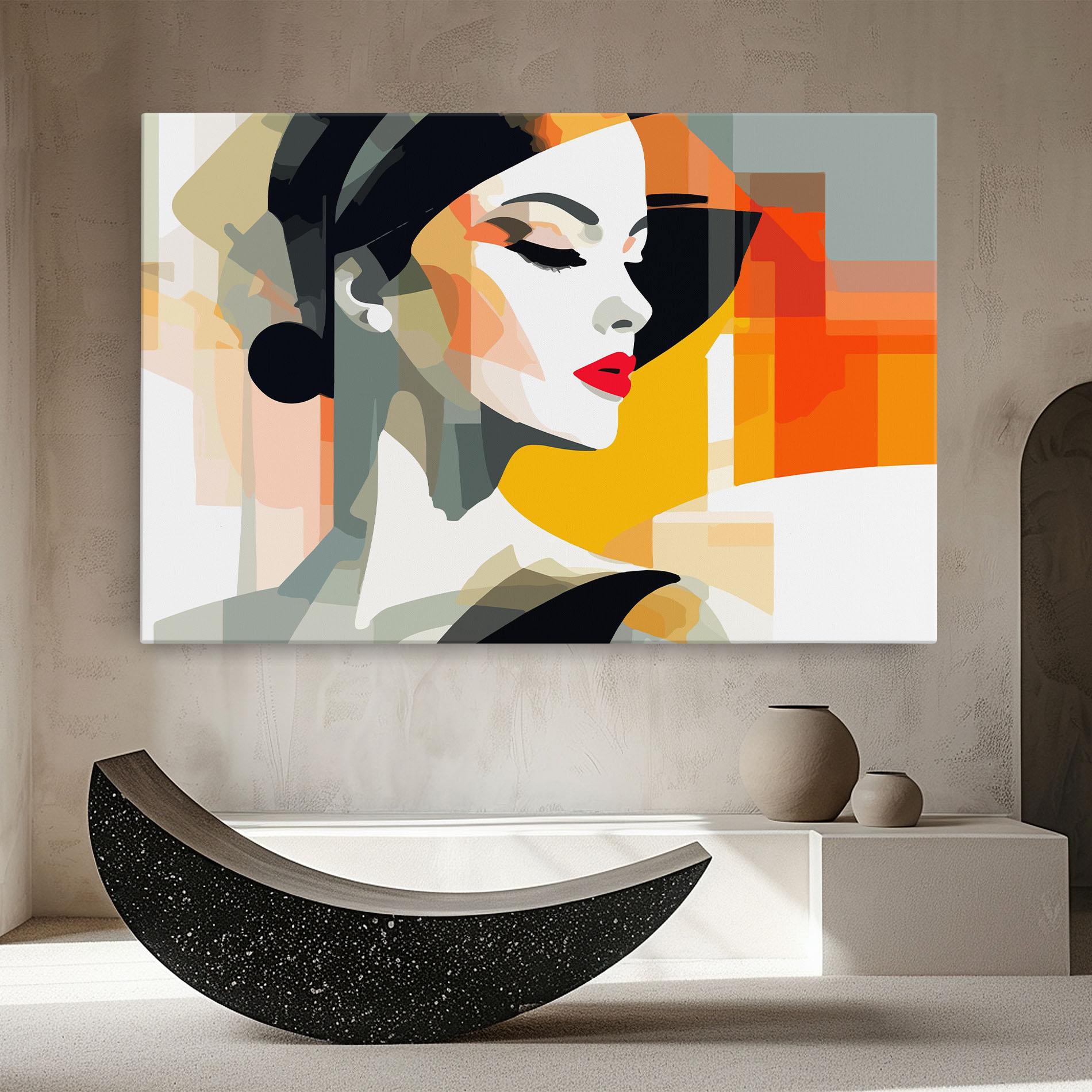 Vászonkép Art Woman View mockup 8