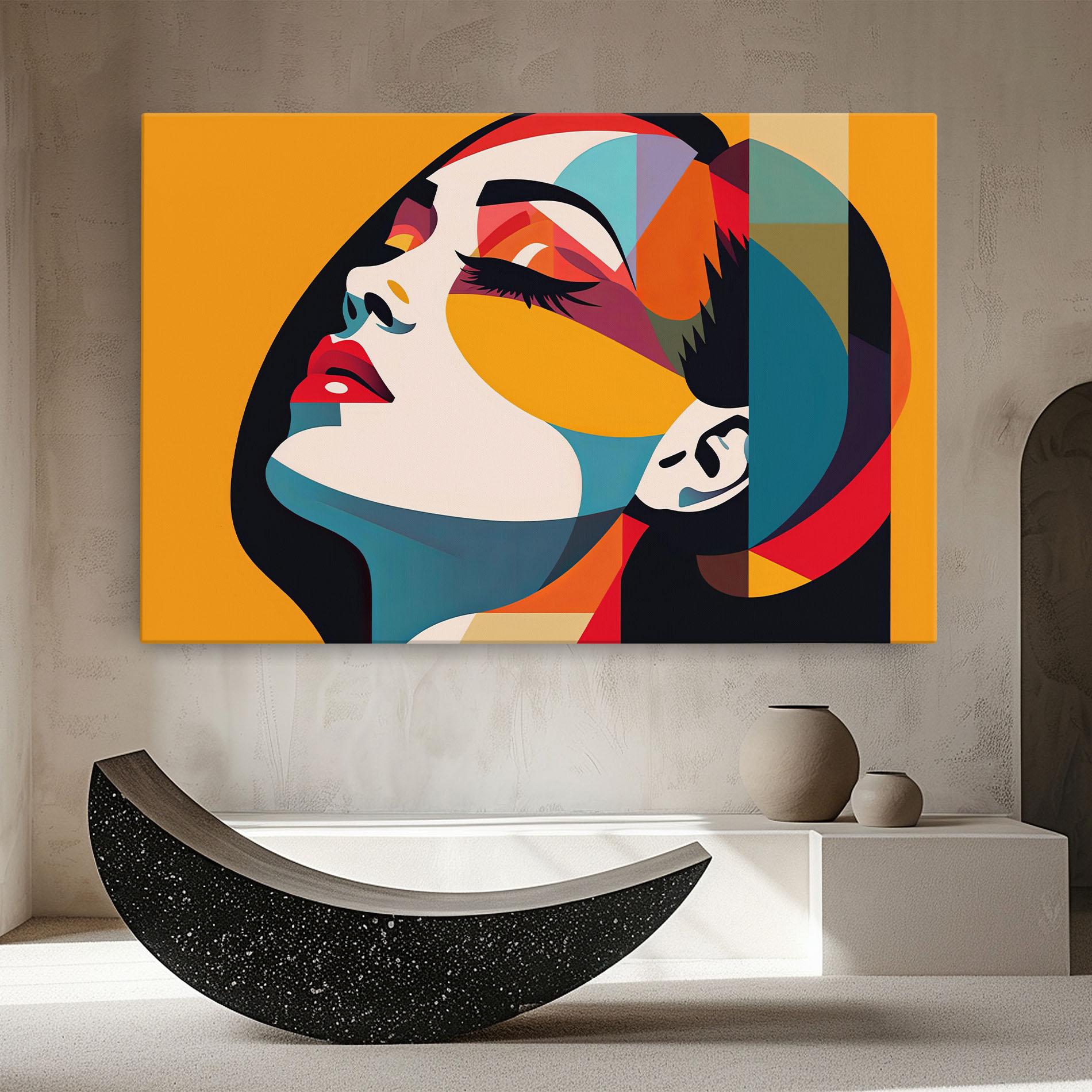 Vászonkép Dreamy Yellow Female mockup 8