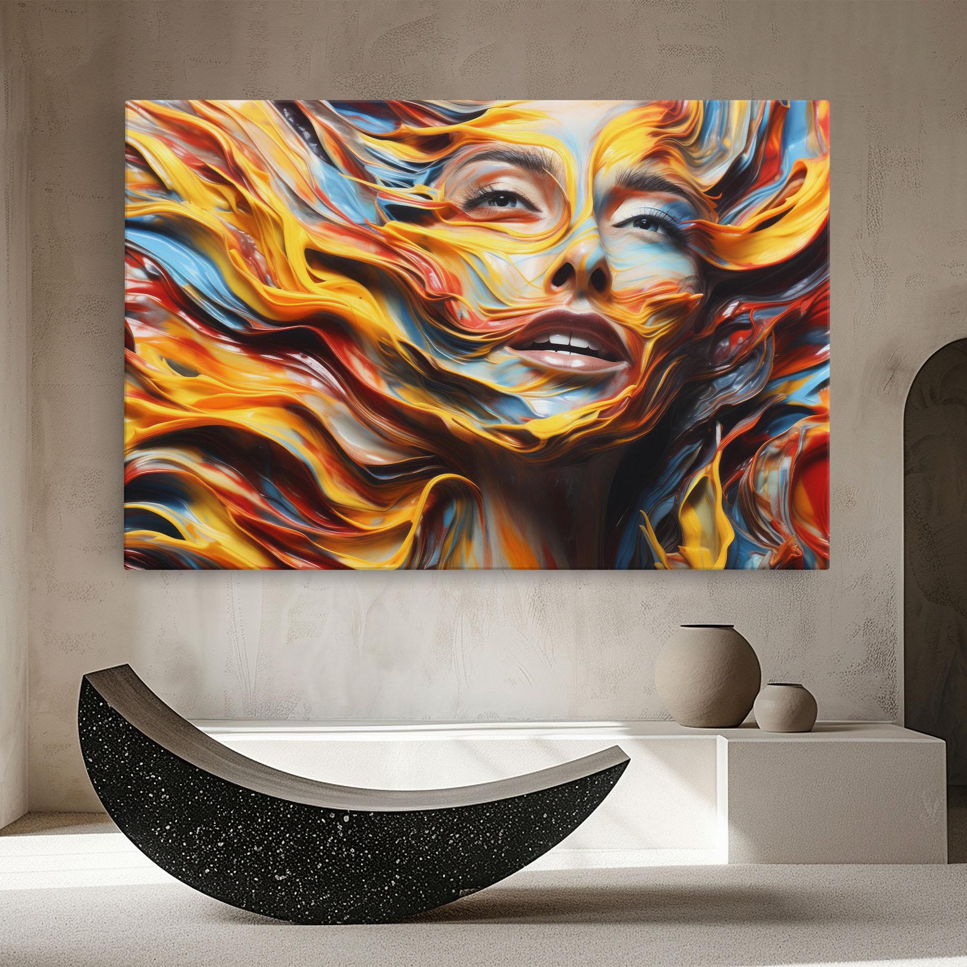 Vászonkép Painted Woman mockup 8