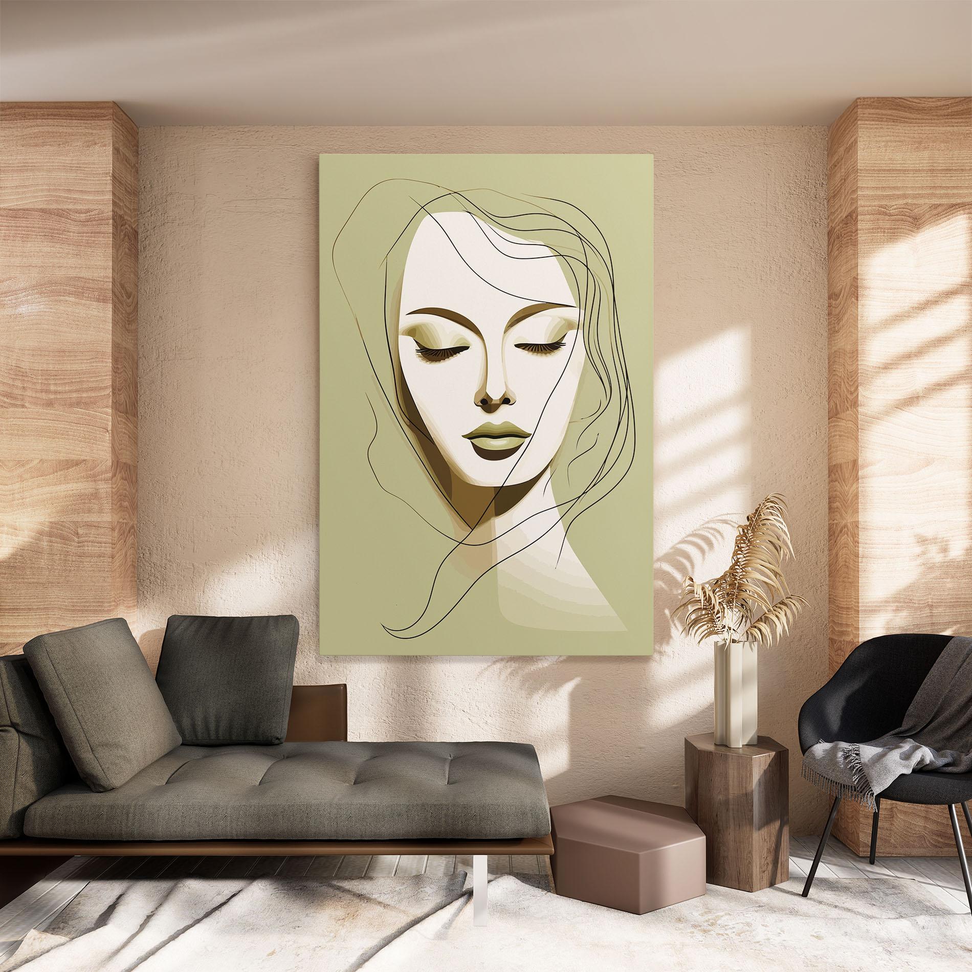 Vászonkép Cream Womans Face mockup 8