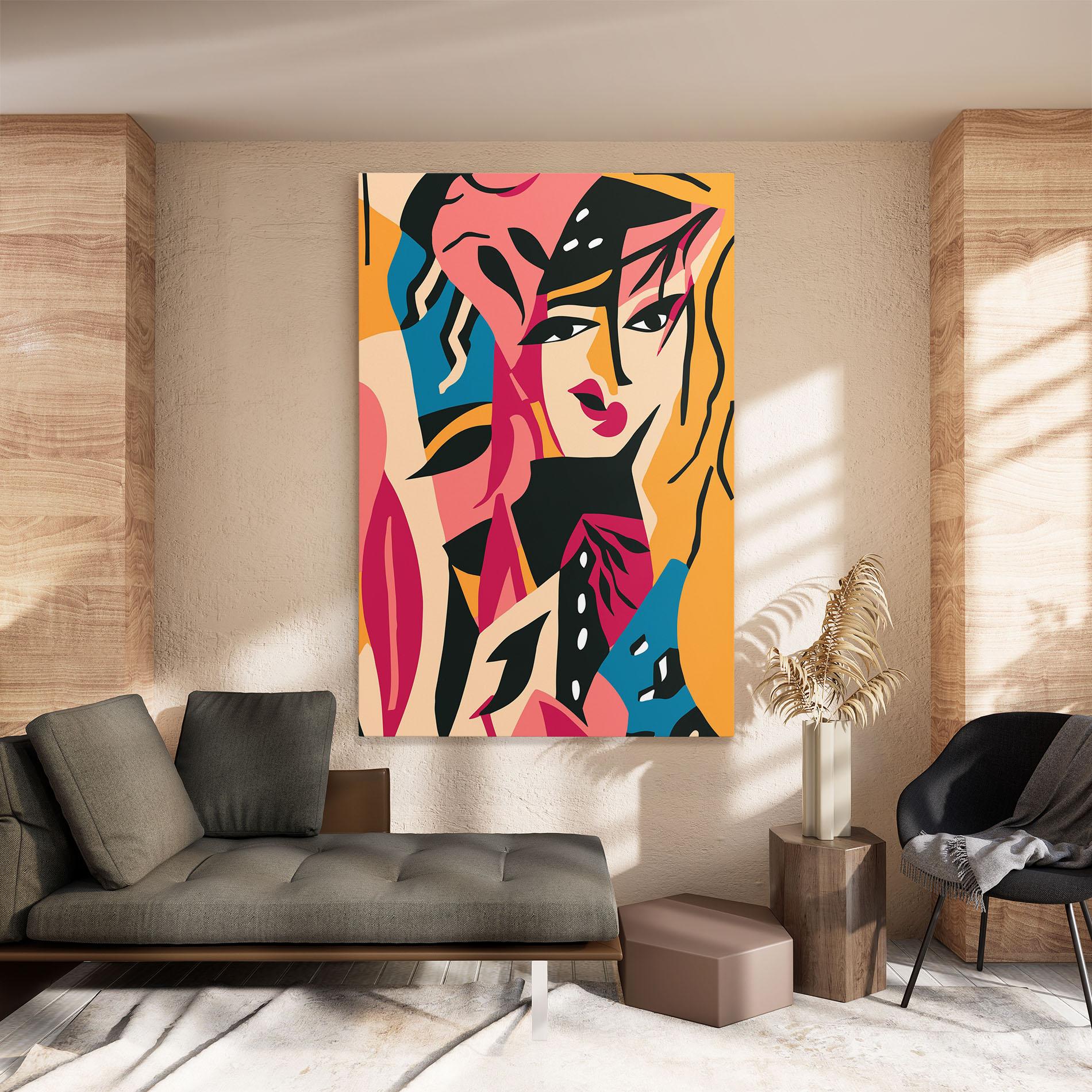 Vászonkép Crowd Face mockup 8