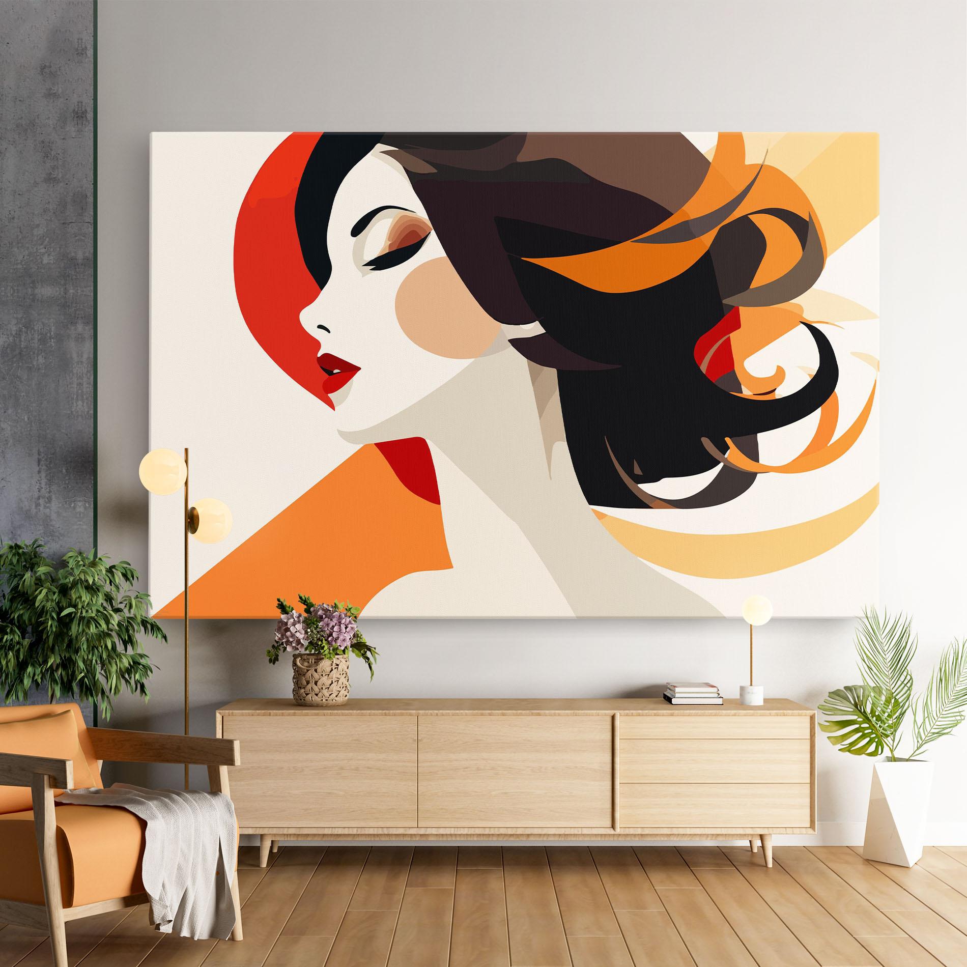 Vászonkép Abstract Autumn Woman mockup 9