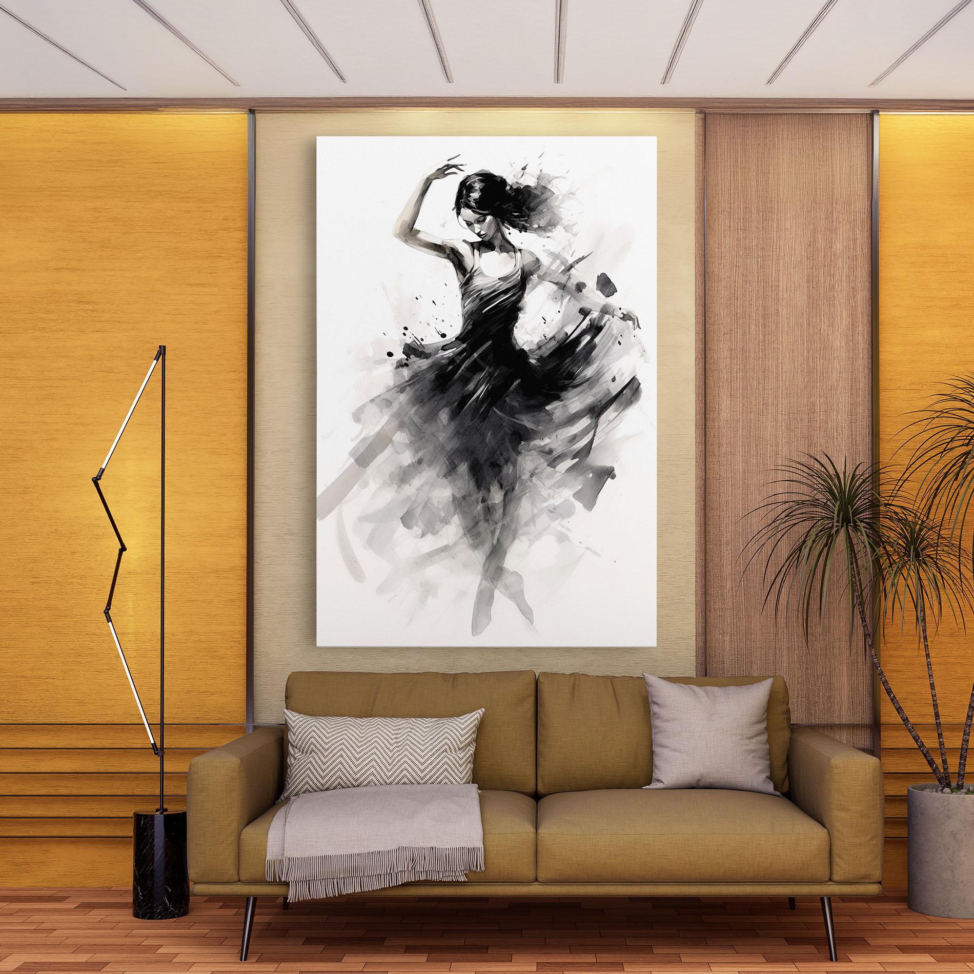 Vászonkép Dancing Woman mockup 9