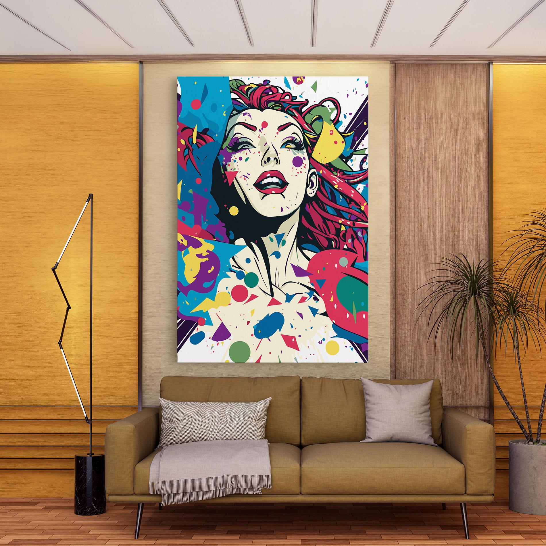 Vászonkép Fictional Woman mockup 9