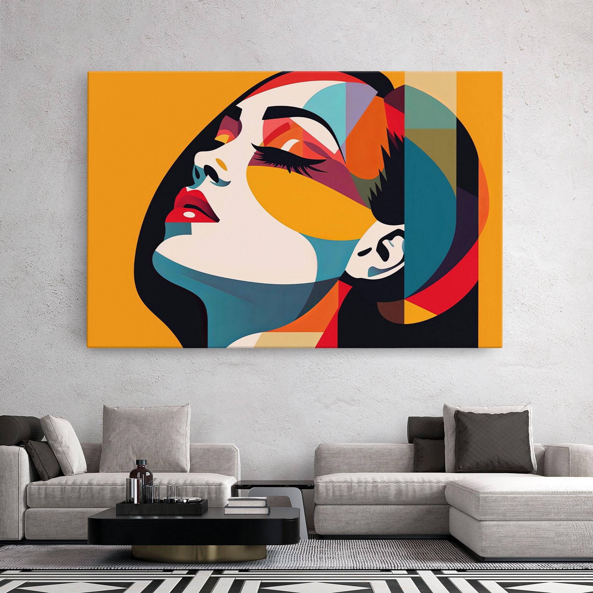 Vászonkép Dreamy Yellow Female mockup 2