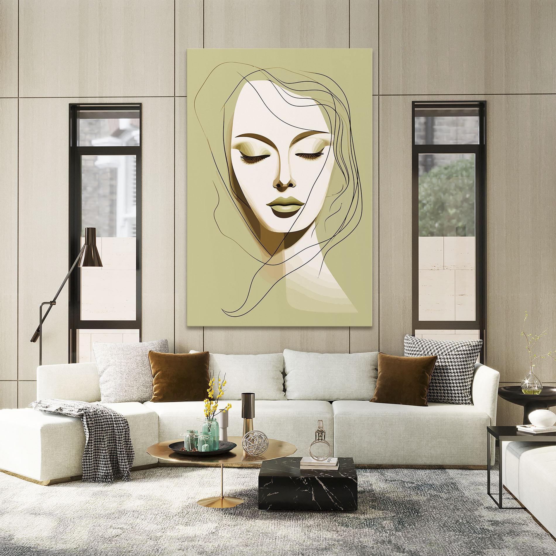 Vászonkép Cream Womans Face mockup 2