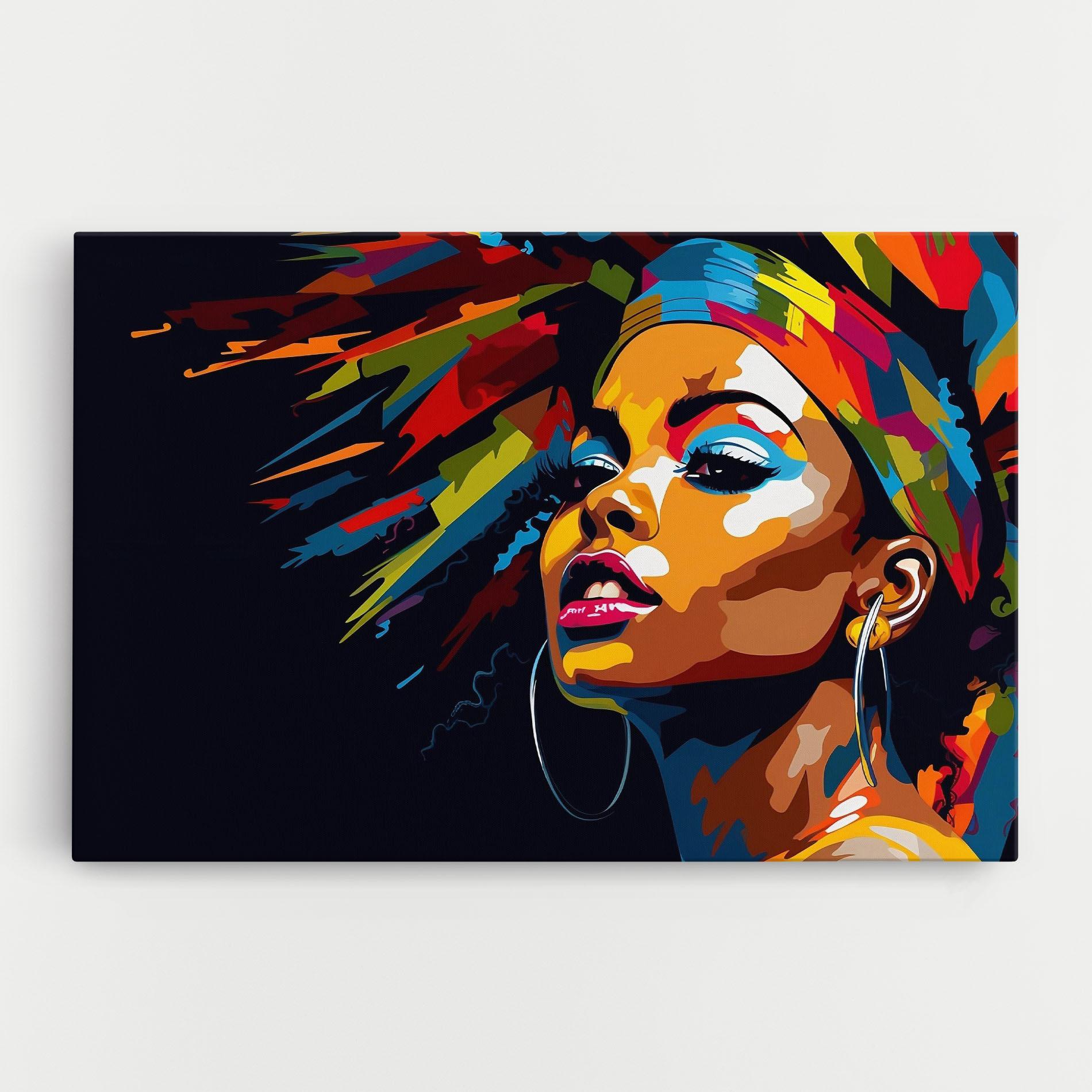 Vászonkép African Woman Portrait mockup 0
