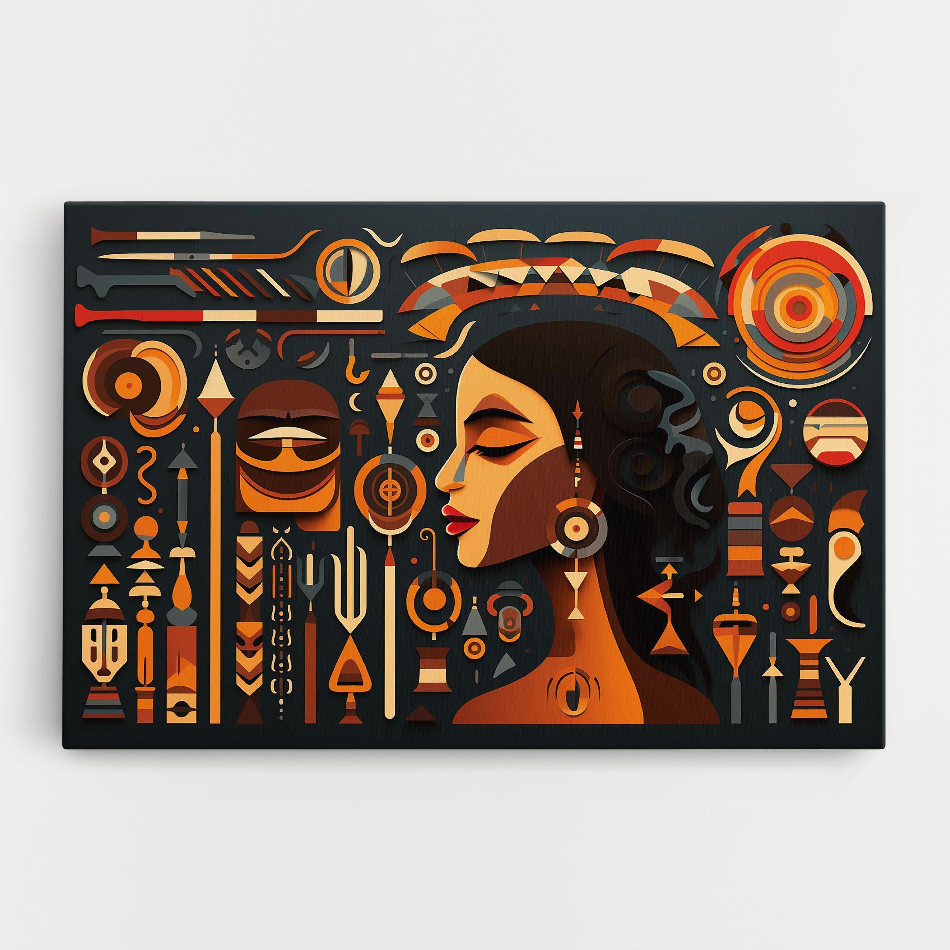 Vászonkép Old Cultural Elements mockup 0