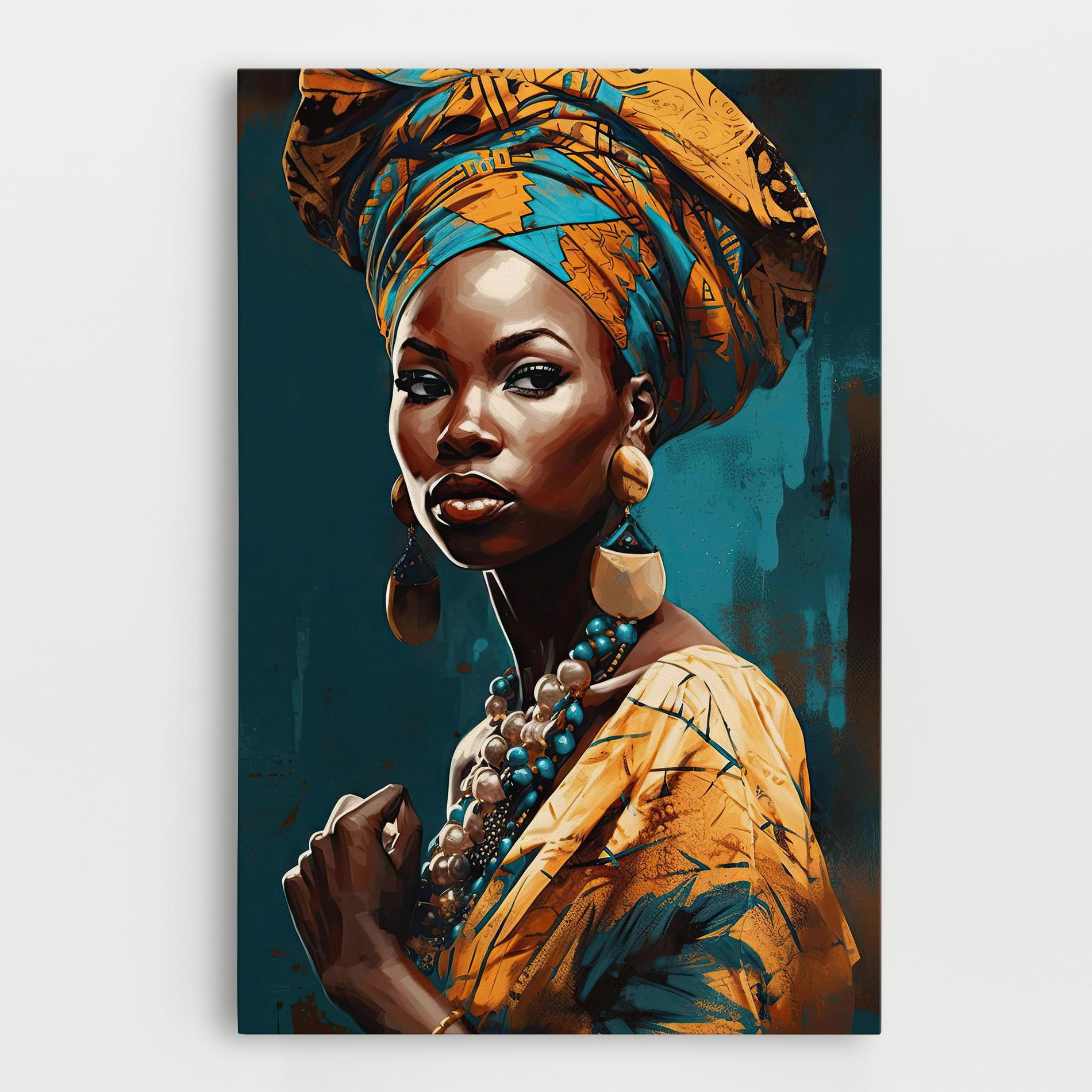 Vászonkép Azure Chic Woman mockup 0