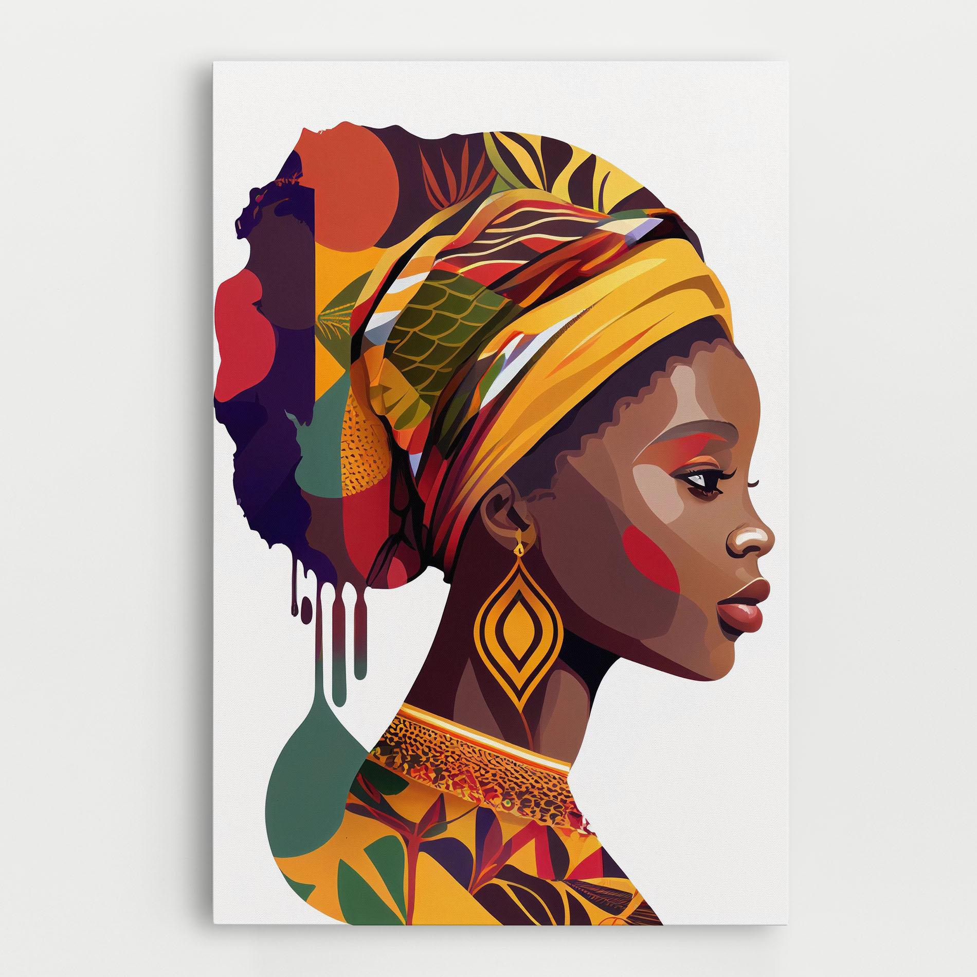 Vászonkép Colorful African mockup 0