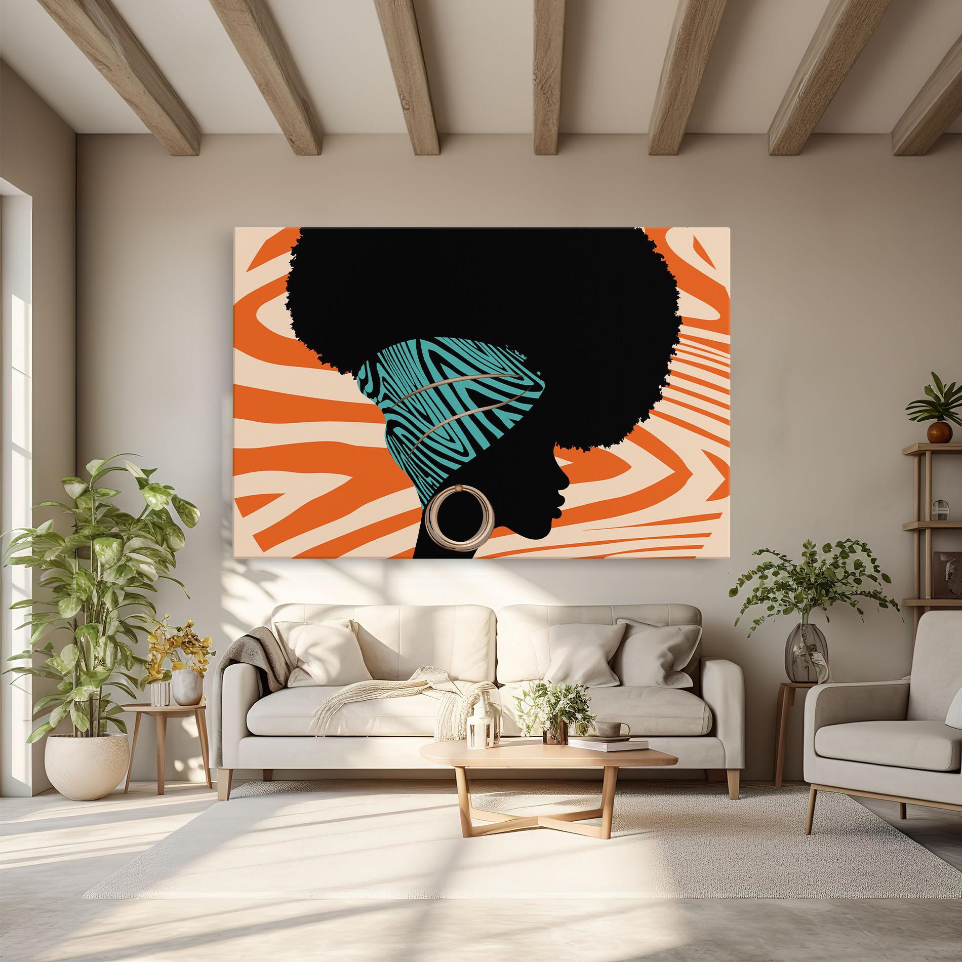 Vászonkép African Bandana mockup 6