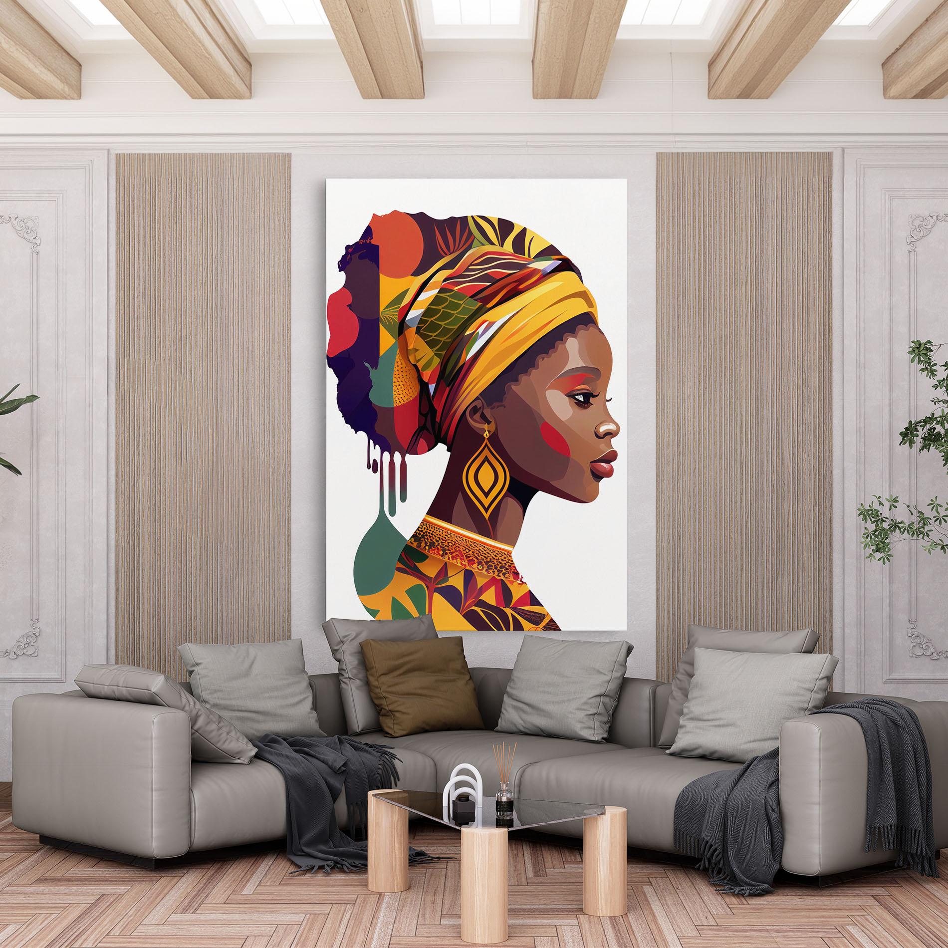 Vászonkép Colorful African mockup 6