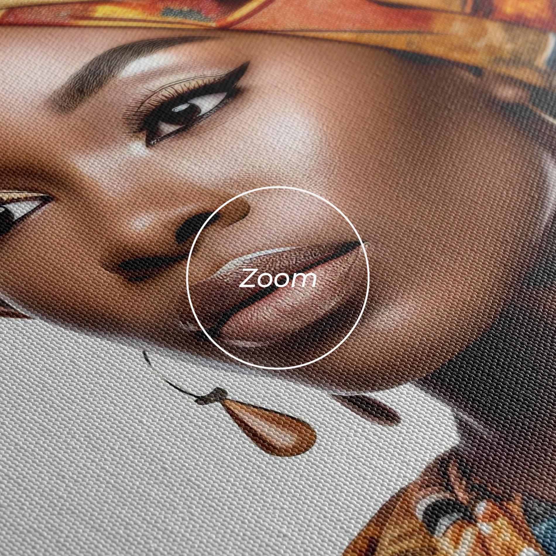Vászonkép African Woman Turban mockup 3