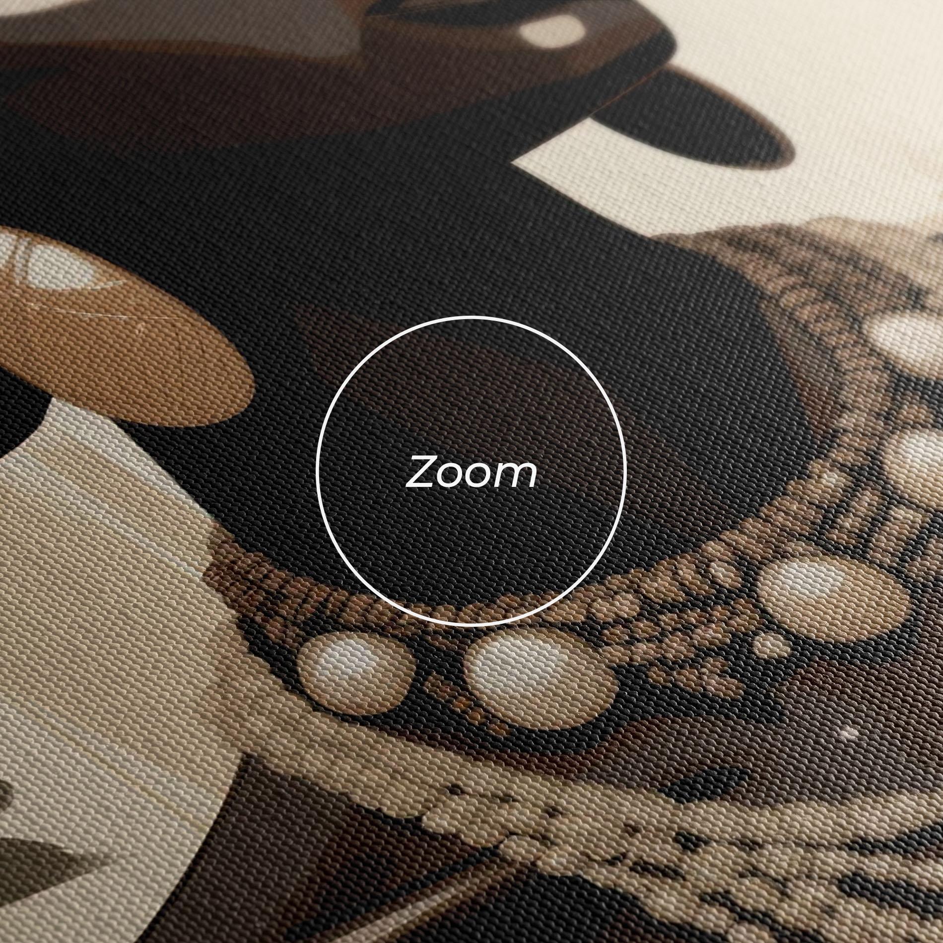 Vászonkép Wearing Necklace Graphic mockup 3