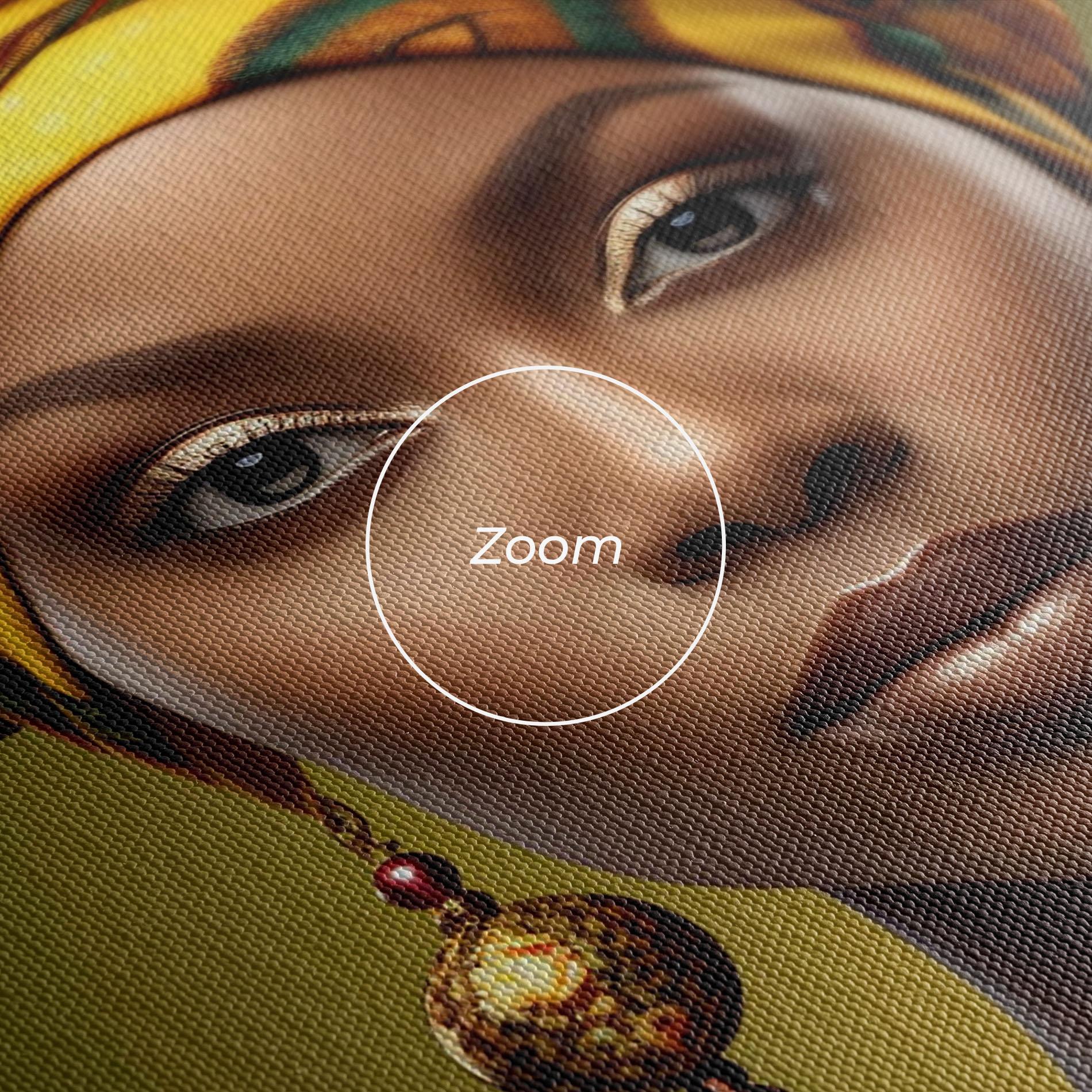 Vászonkép Yellow Scarf Woman mockup 3