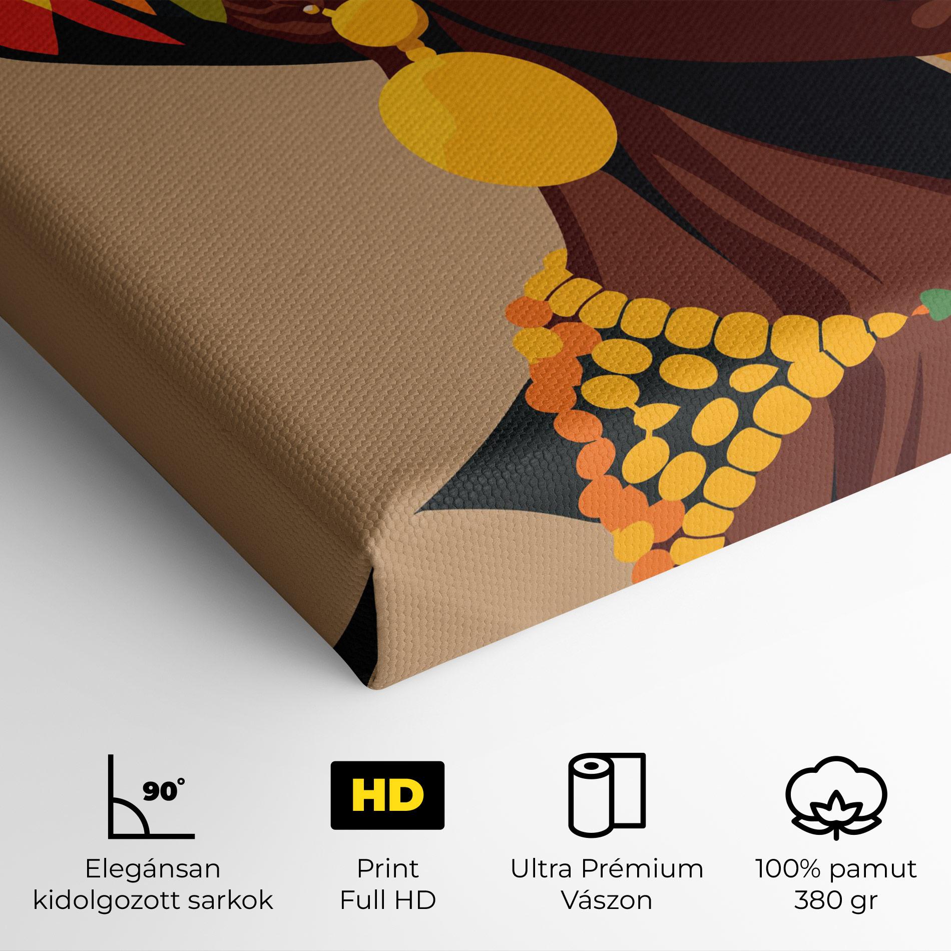 Vászonkép African Earrings mockup 4